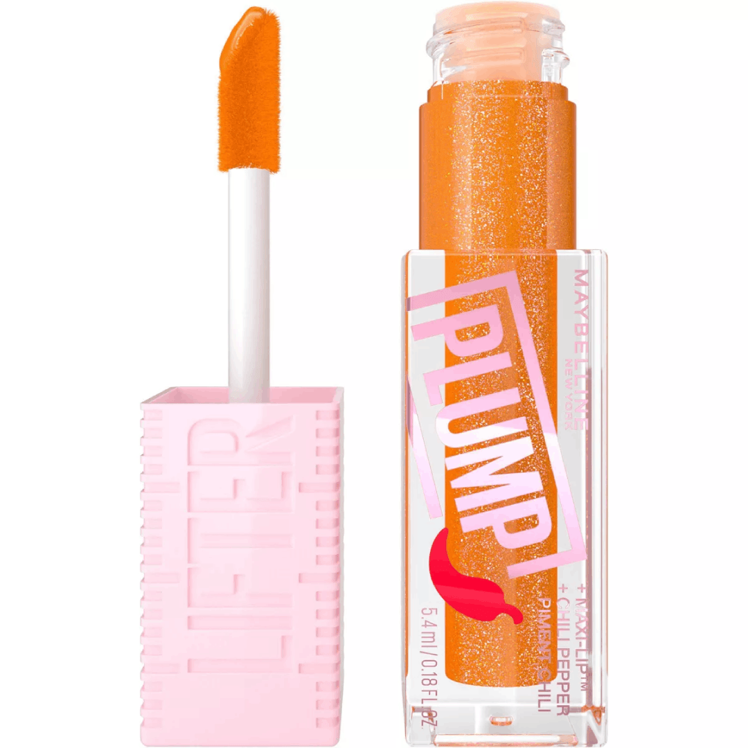 Maybelline Lifter Gloss Plumping Lip Gloss with Hyaluronic Acid - 0.18 fl oz - 008 Hot Honey