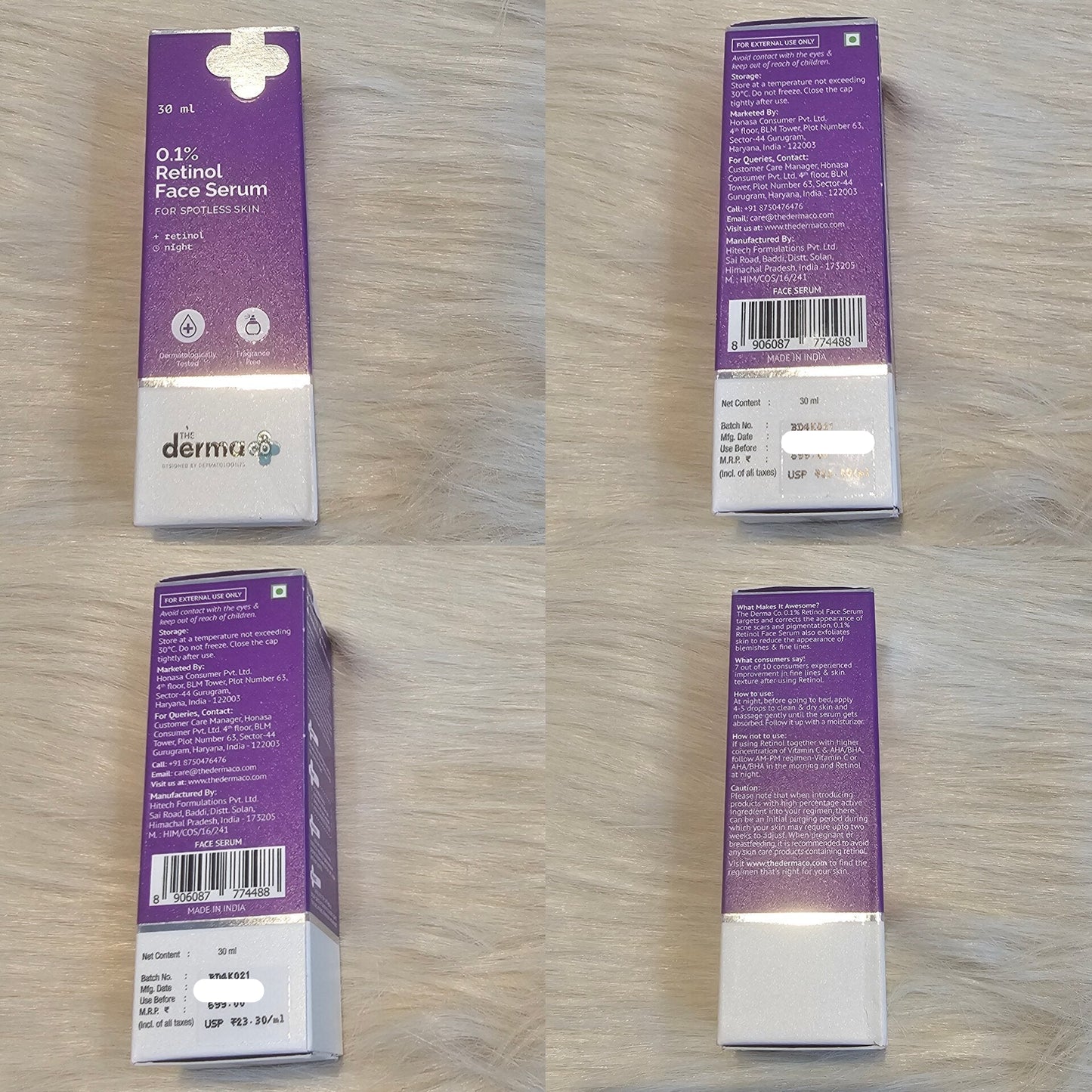 The Derma Co 0.1% Retinol Serum 30ml