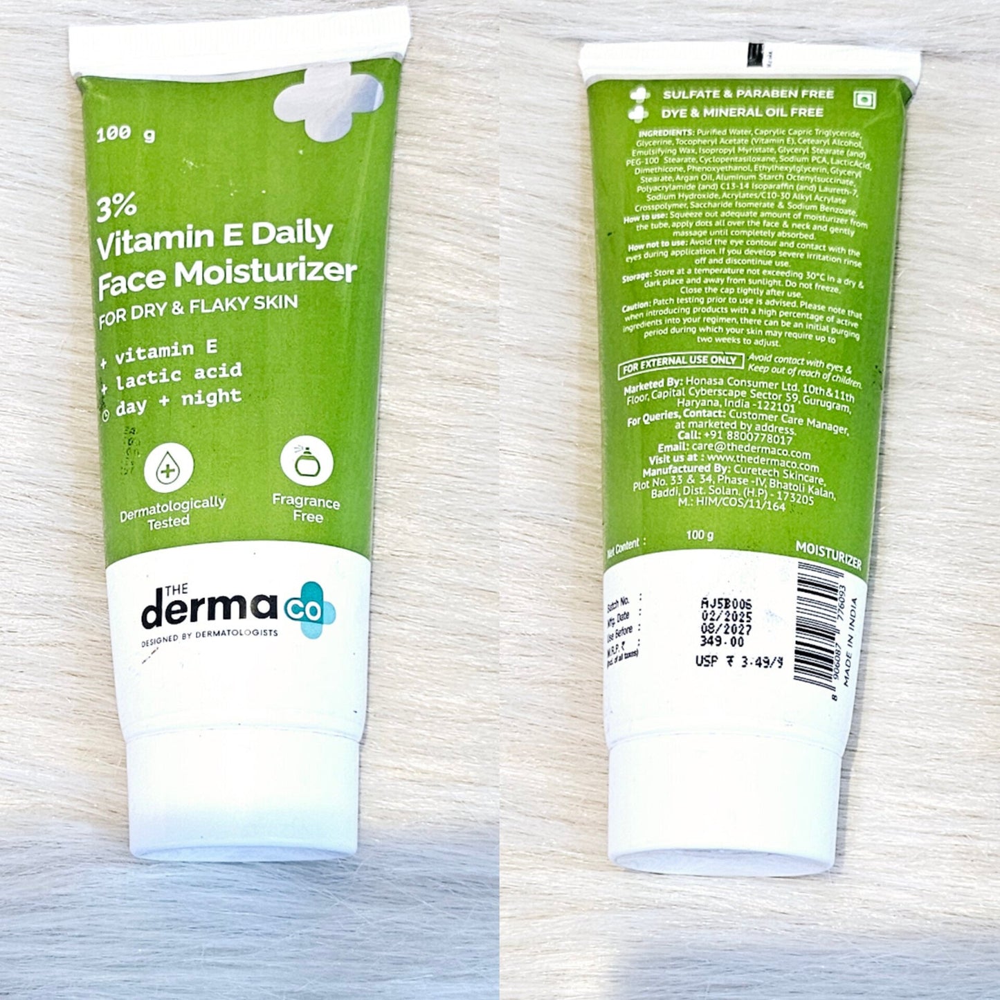 The Derma Co 3% Vitamin E Face Moisturizer 100g