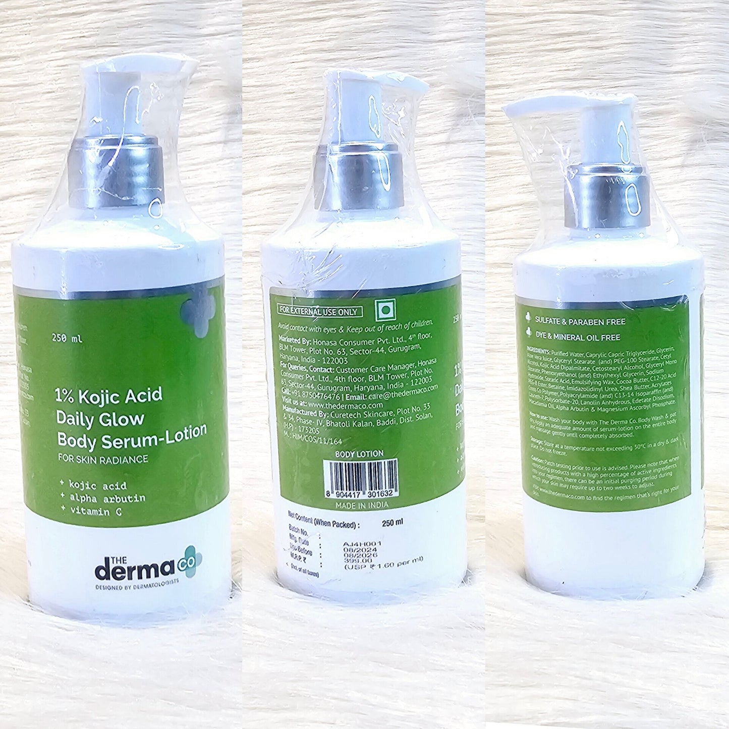 1% Kojic Acid Body Serum Lotion 250ml