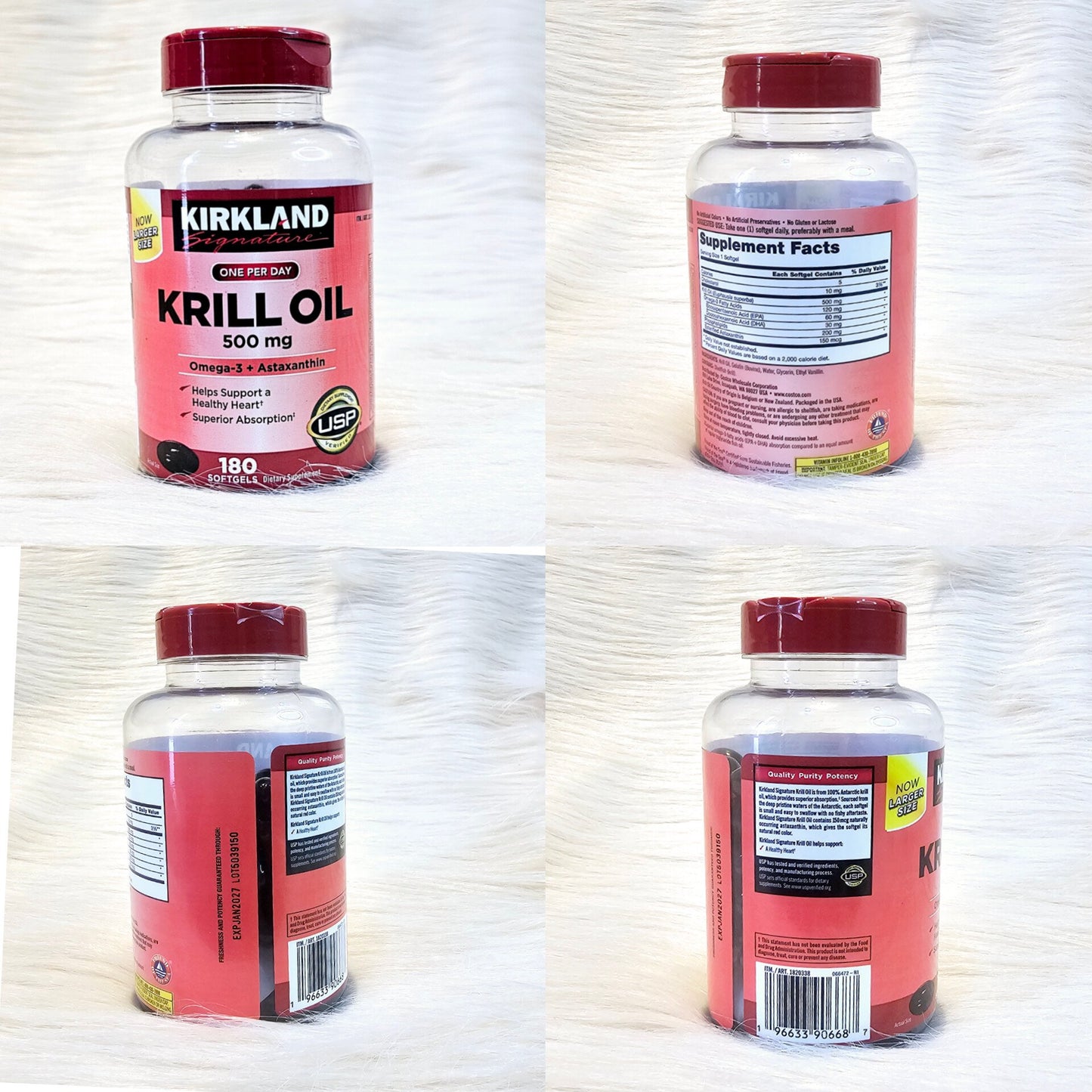 Kirkland Krill Oil 500mg – 180 Softgels