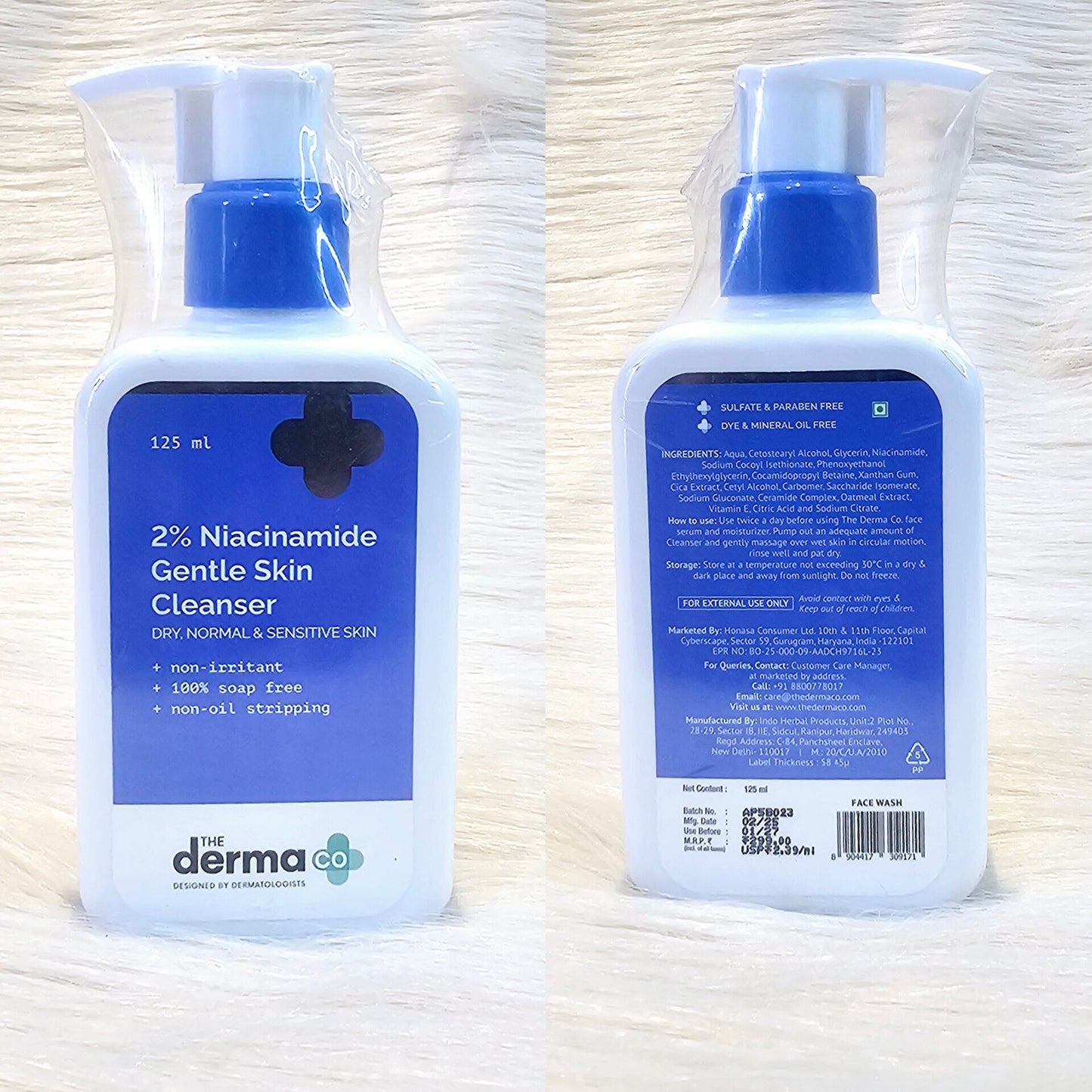 The Derma Co 2% Niacinamide Gentle Cleanser 125ml