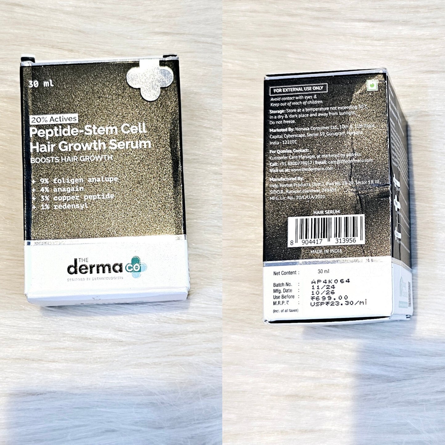 The Derma Co Peptide Stem Cell Hair Serum 30ml