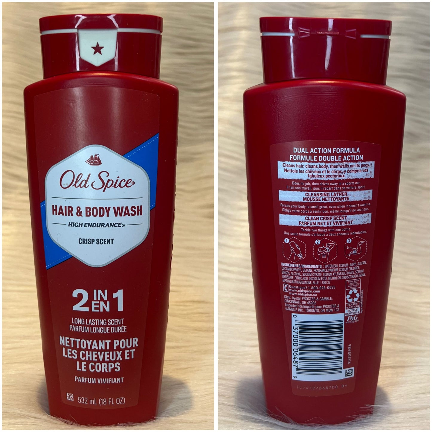 Old Spice High Endurance Hair & Body Wash 532ml