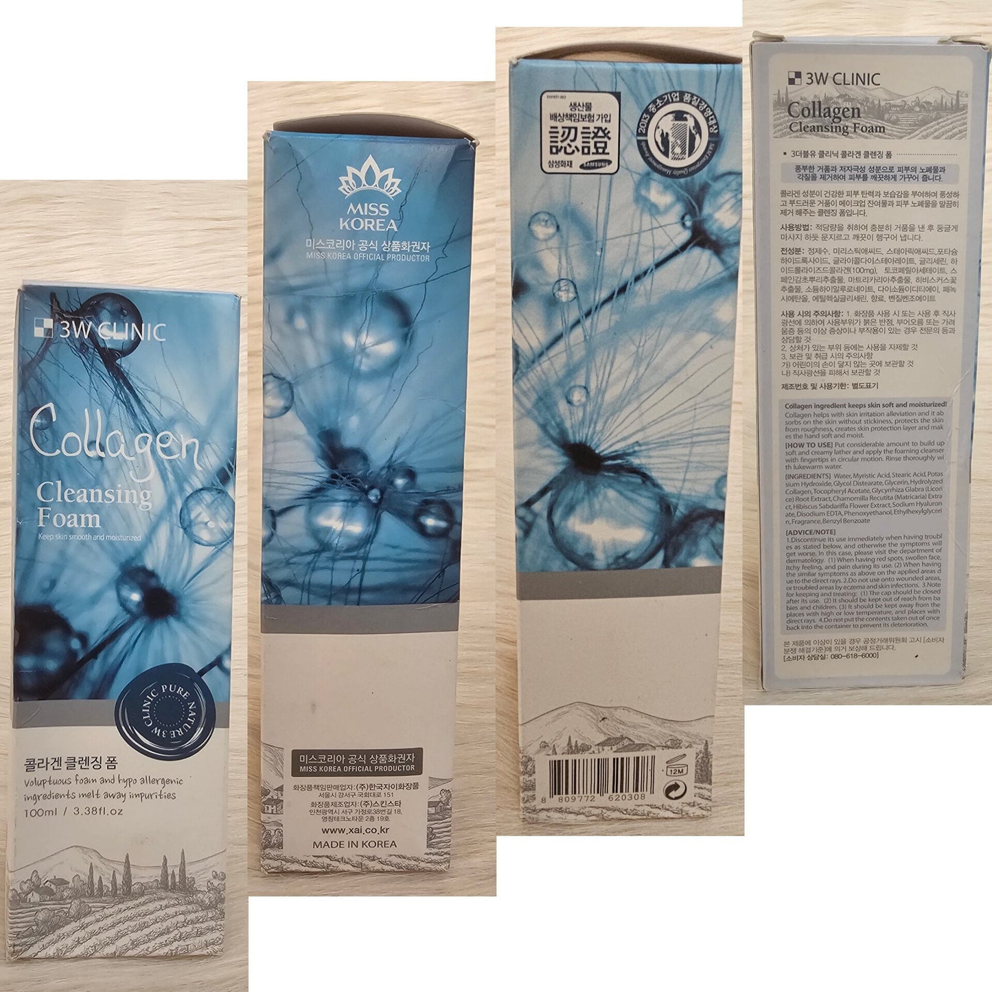 3W Clinic Collagen Cleansing Foam 100ml