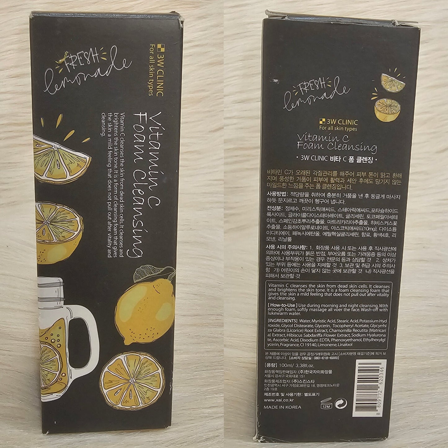 3W Clinic Vitamin C Cleansing Foam 100ml