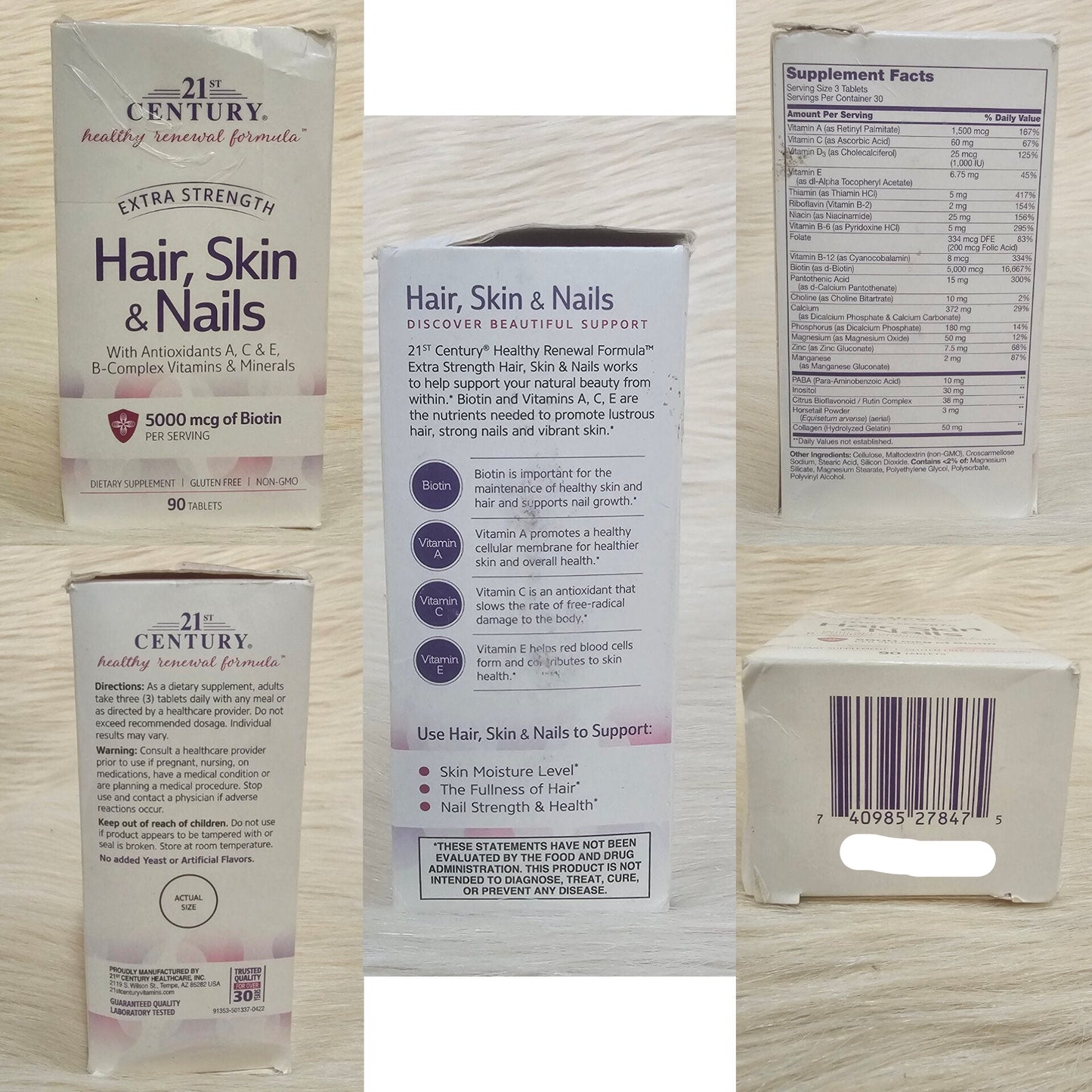 21st Century Hair, Skin & Nails Extra Strength – 90 Tablets