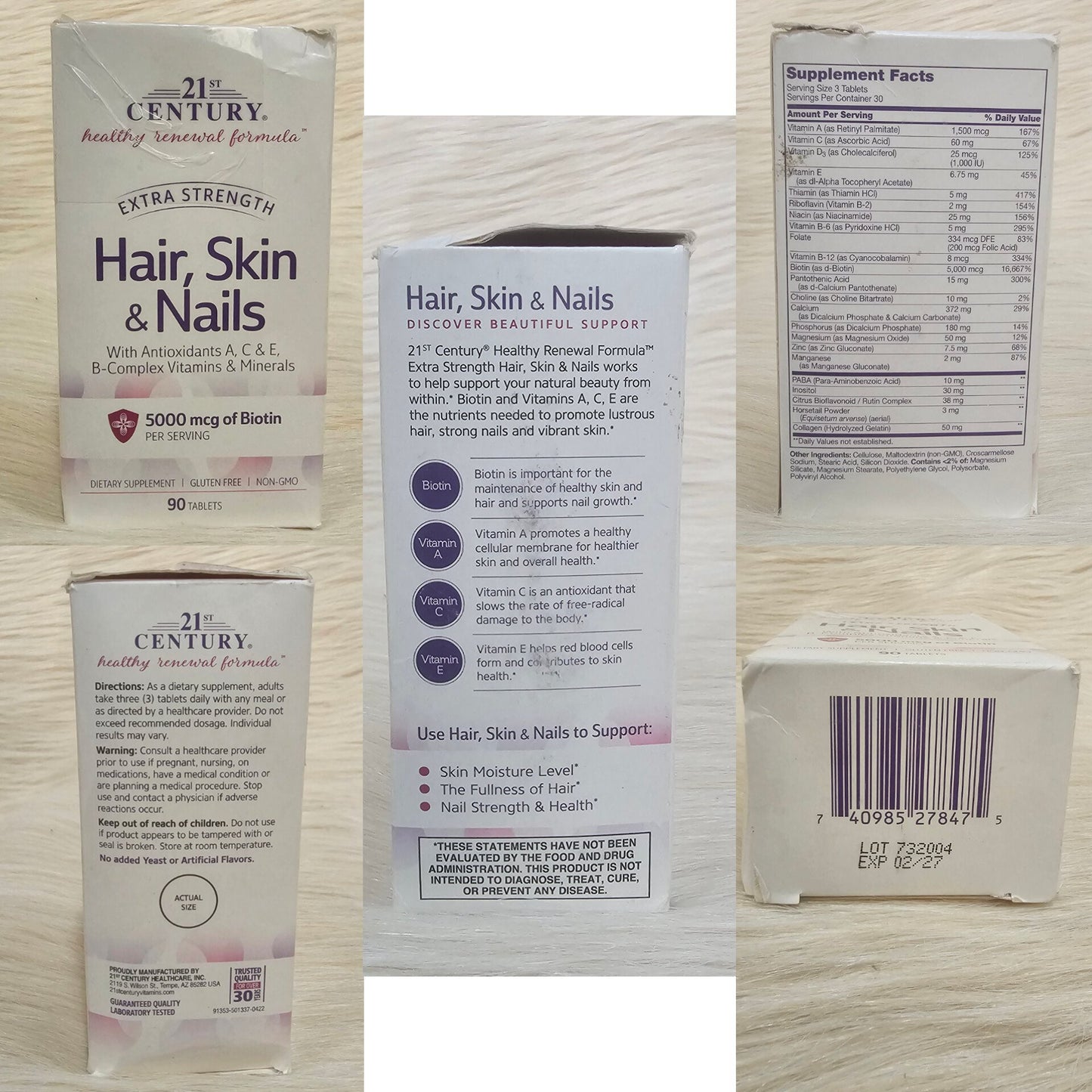 21st Century Hair, Skin & Nails Extra Strength – 90 Tablets