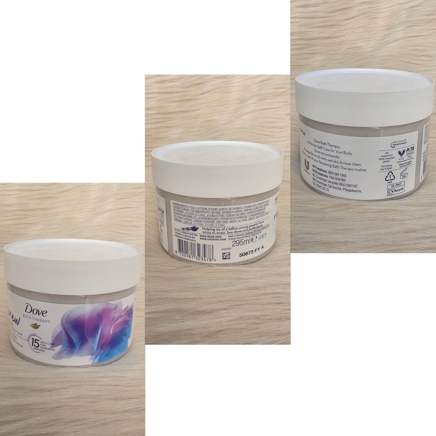 Dove Renew Violet & Pink Hibiscus Body Scrub 295ml