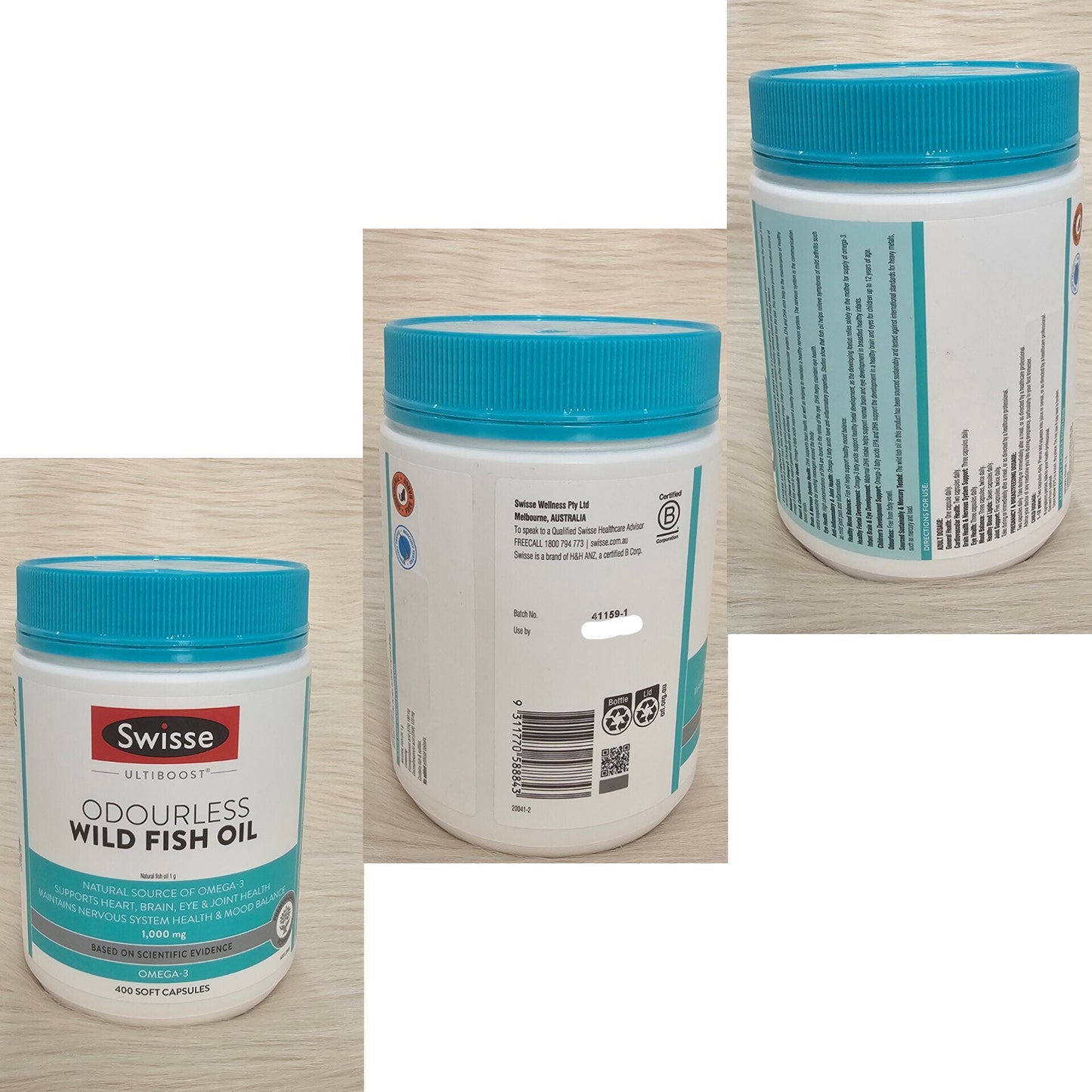 Swisse Wild Fish Oil Omega-3 1000 mg – 400 Softgels