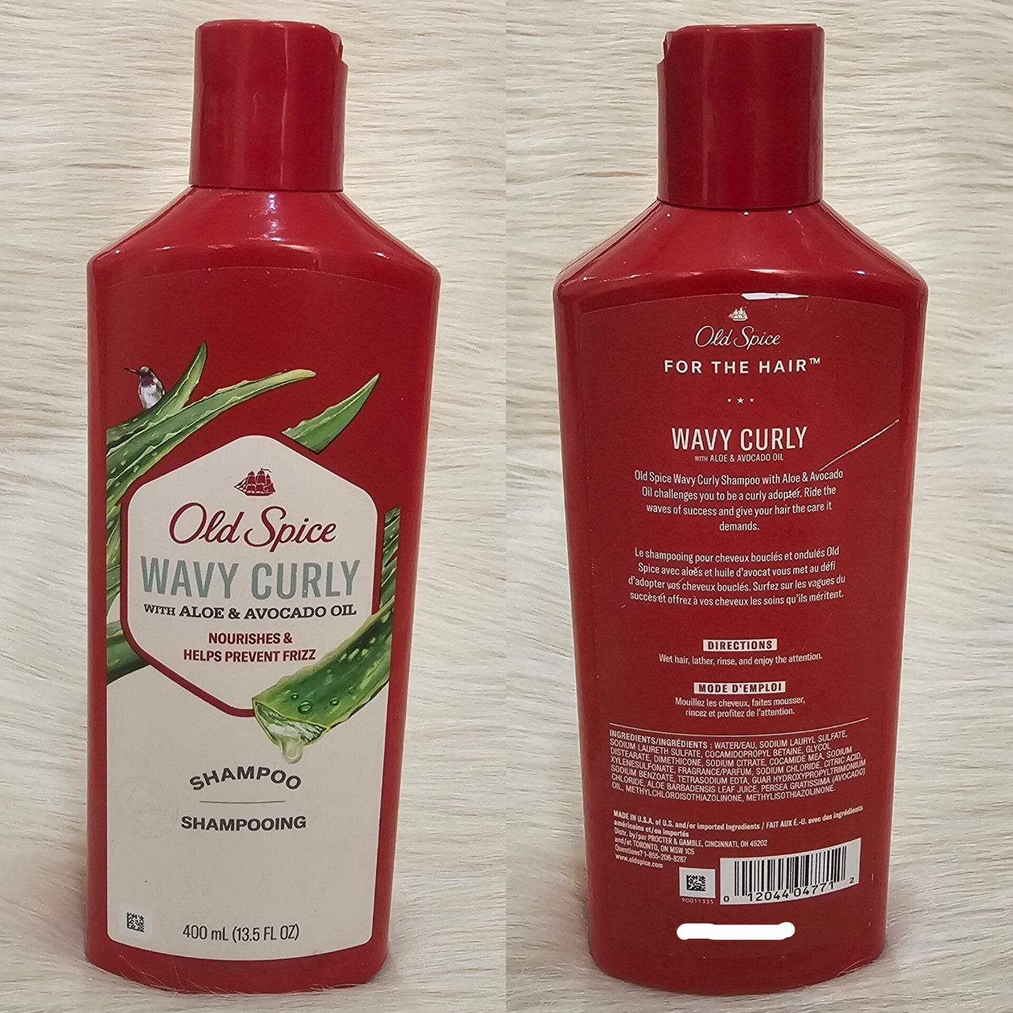 Old Spice Wavy Curly Shampoo with Aloe & Avocado Oil – 400ml