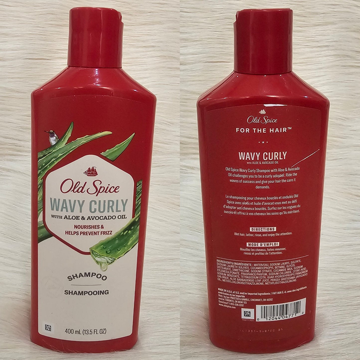 Old Spice Wavy Curly Shampoo with Aloe & Avocado Oil – 400ml