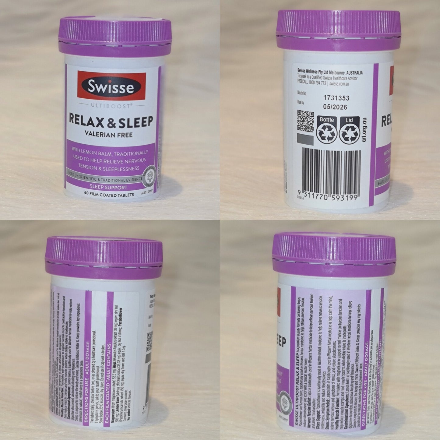 Swisse Ultiboost Relax & Sleep 60 Tablets
