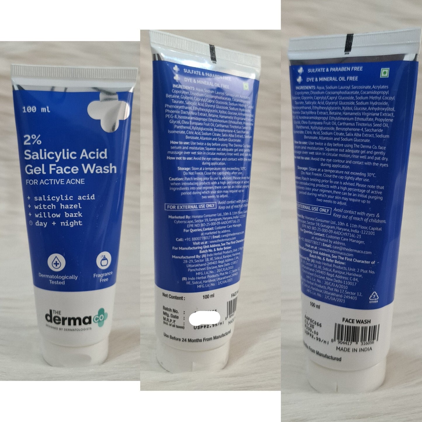 The Derma Co 2% Salicylic Acid Gel Face Wash 100ml