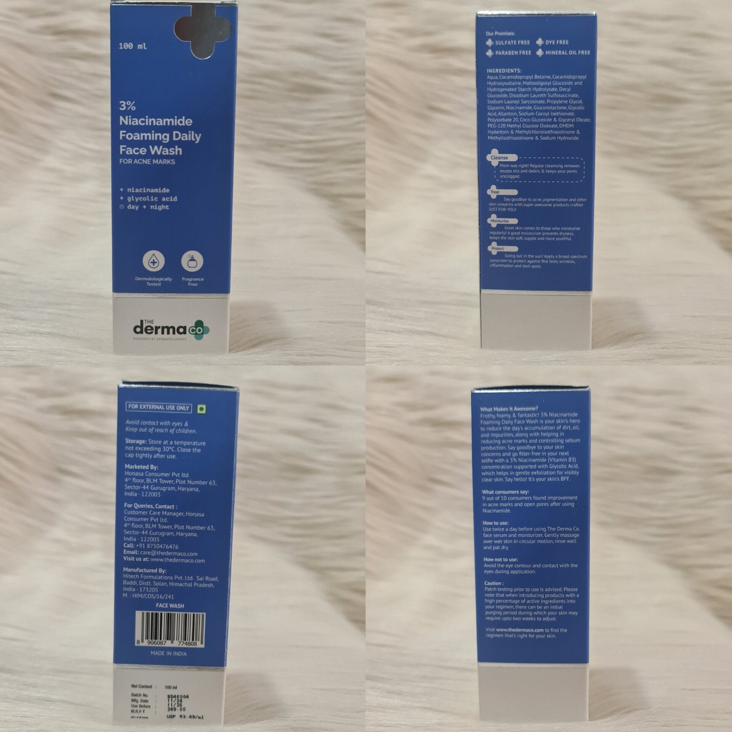 The Derma Co 3% Niacinamide Foaming Face Wash 100ml