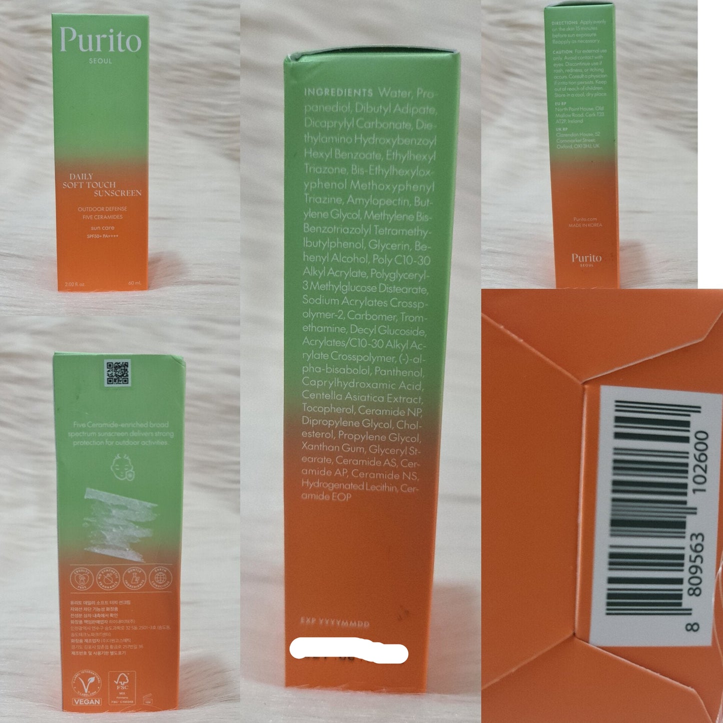 Purito Seoul Soft Touch Sunscreen SPF50+ PA++++