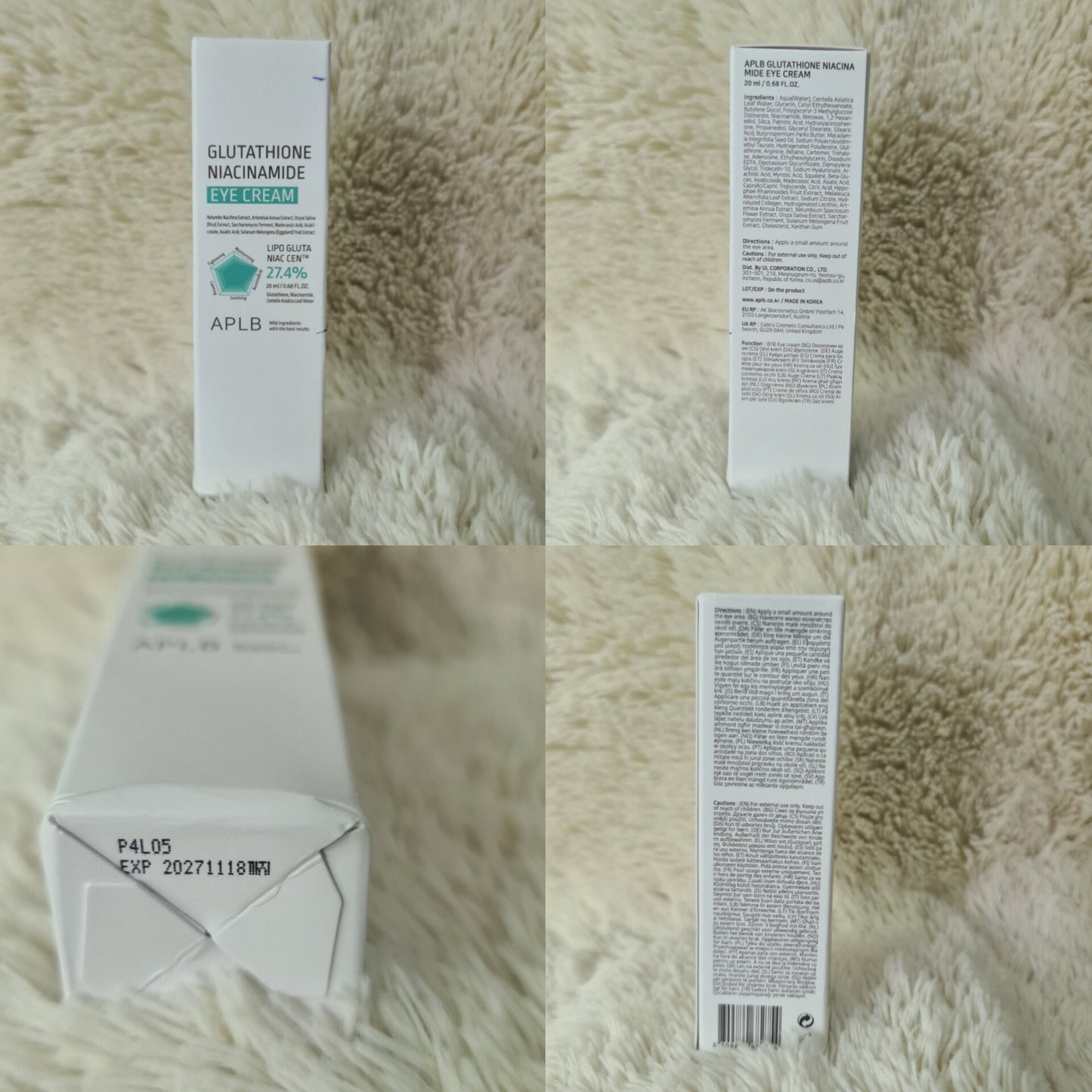 APLB Glutathione Niacinamide Eye Cream 20ml