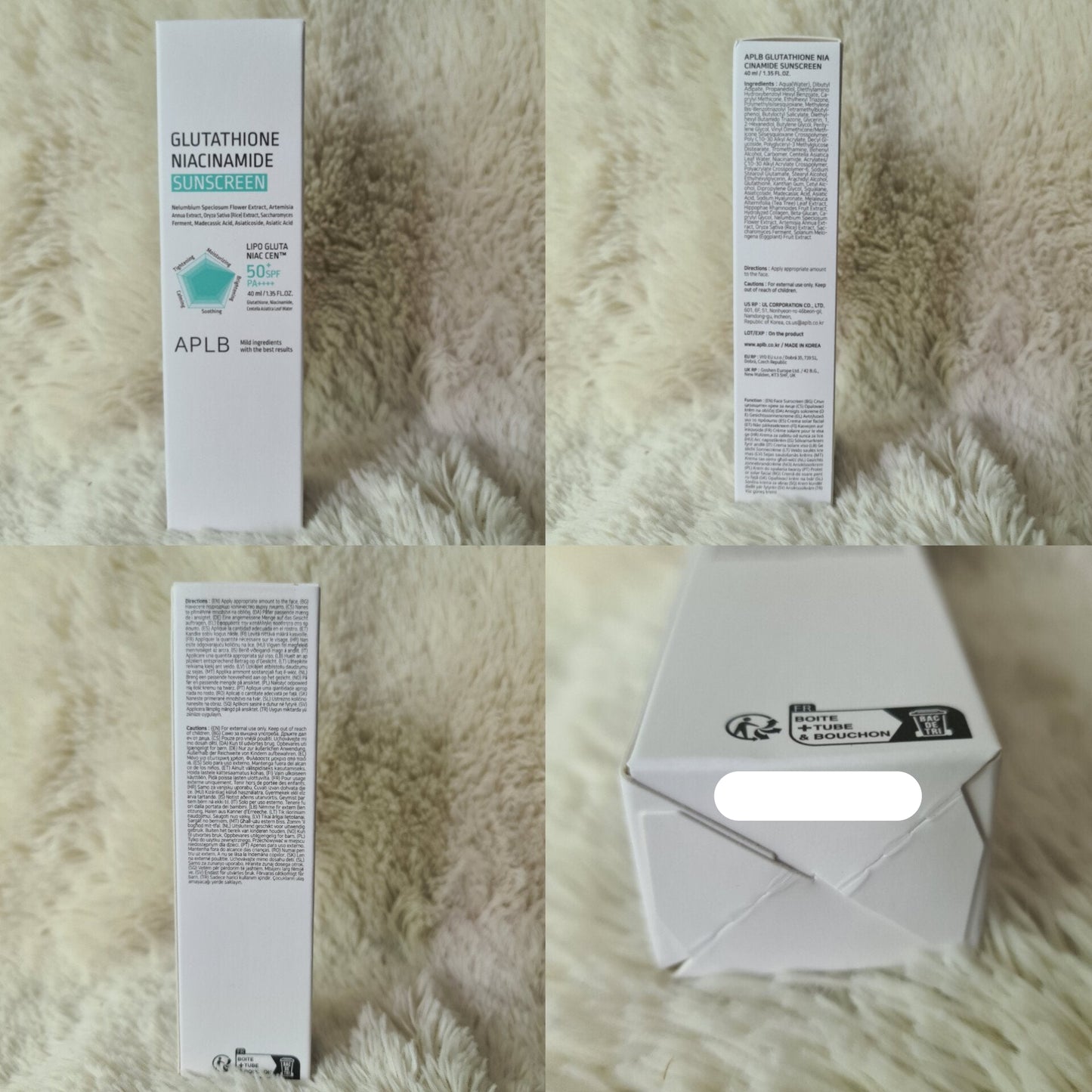 APLB Glutathione & Niacinamide Sunscreen SPF50 40ml