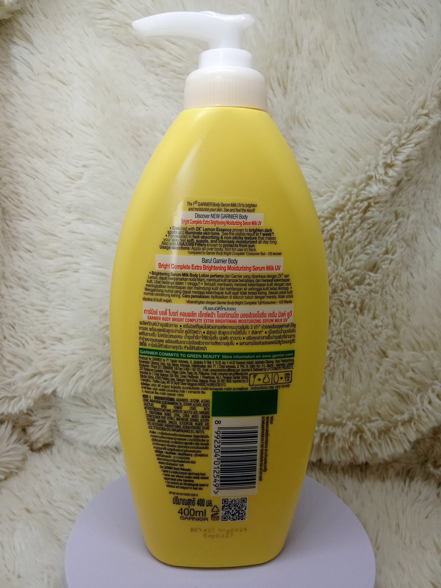 Garnier Bright Complete Serum Milk UV 400ml