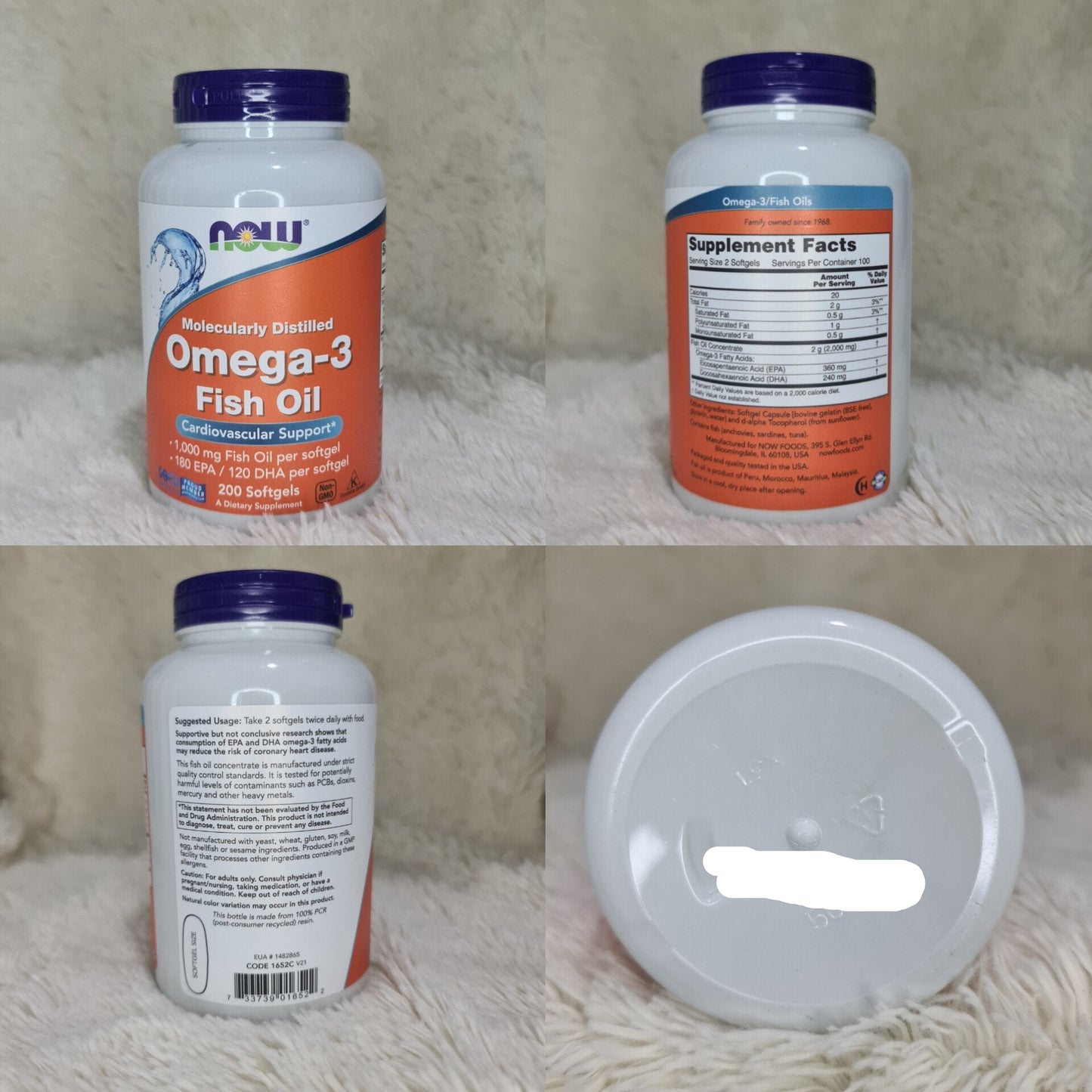 NOW Foods Omega-3 Fish Oil – 200 Softgels