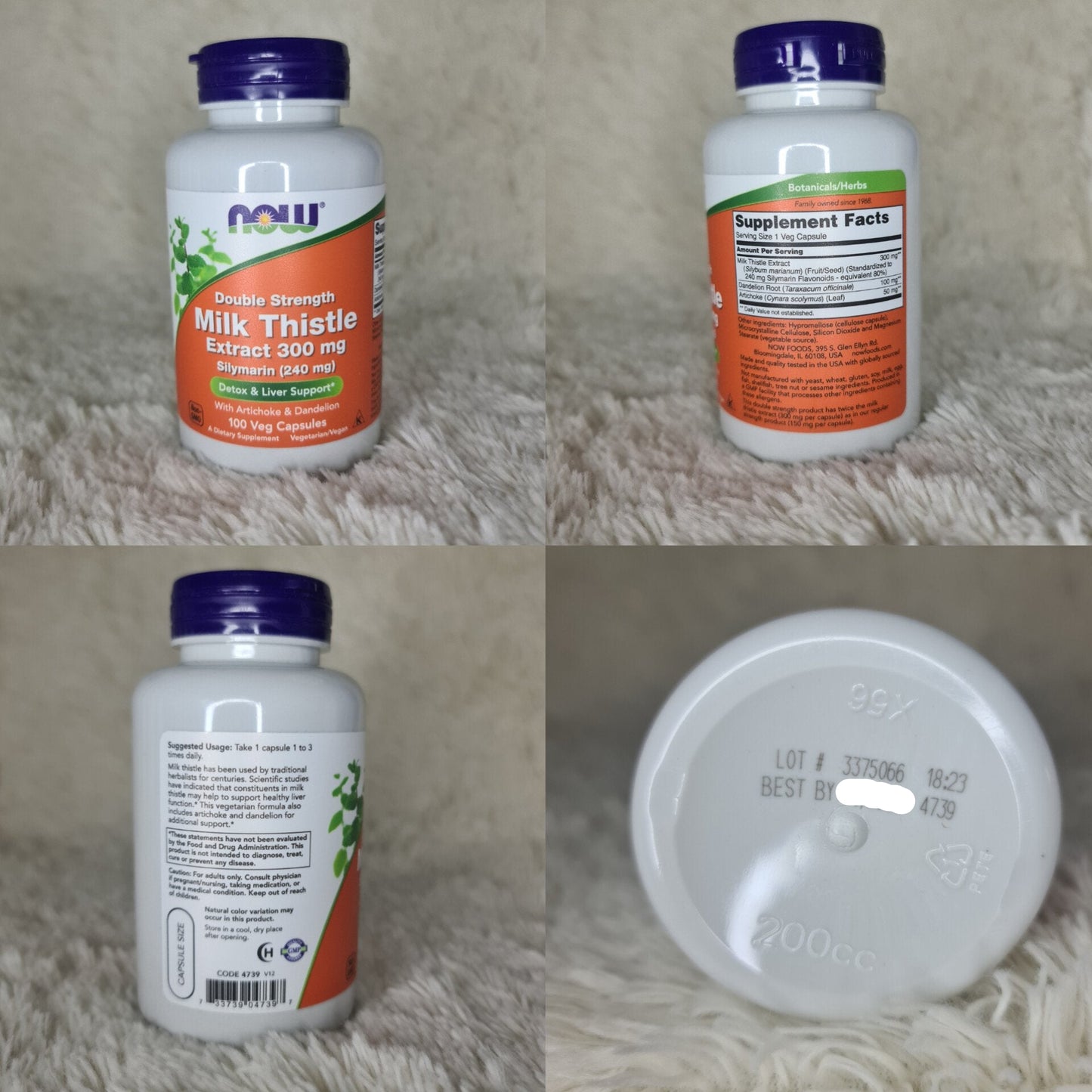 Milk Thistle Extract Double Strength 300 mg – 100 Veg Capsules