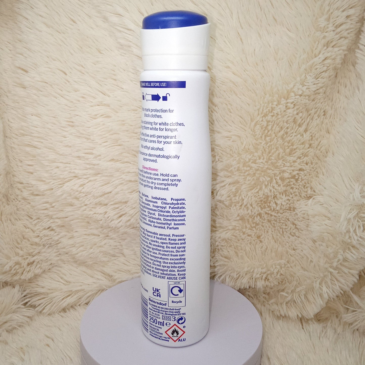 Nivea Black & White Invisible Clear Anti-Perspirant Spray 250ml