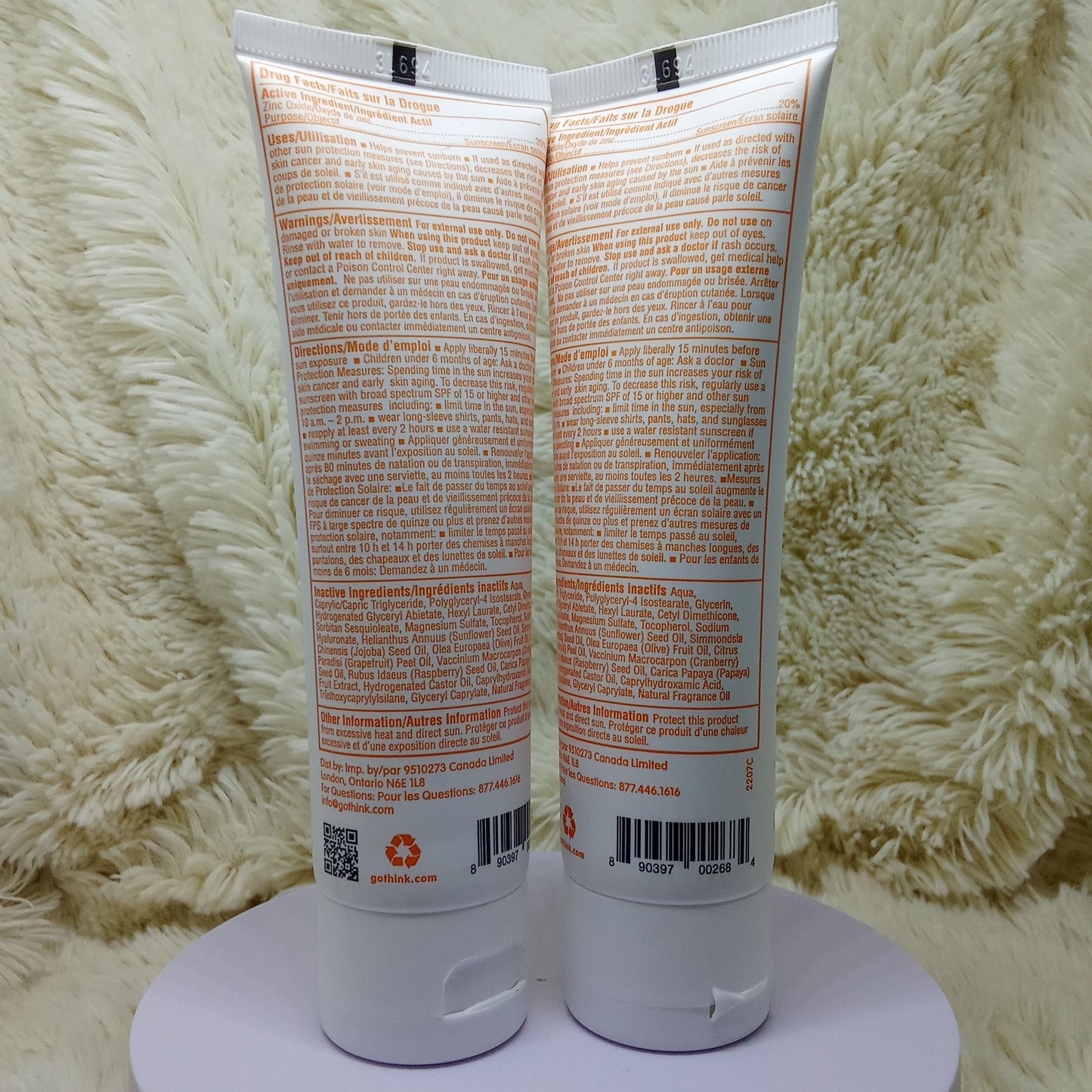 Thinkbaby SPF 50 Baby Mineral Sunscreen (3 oz)