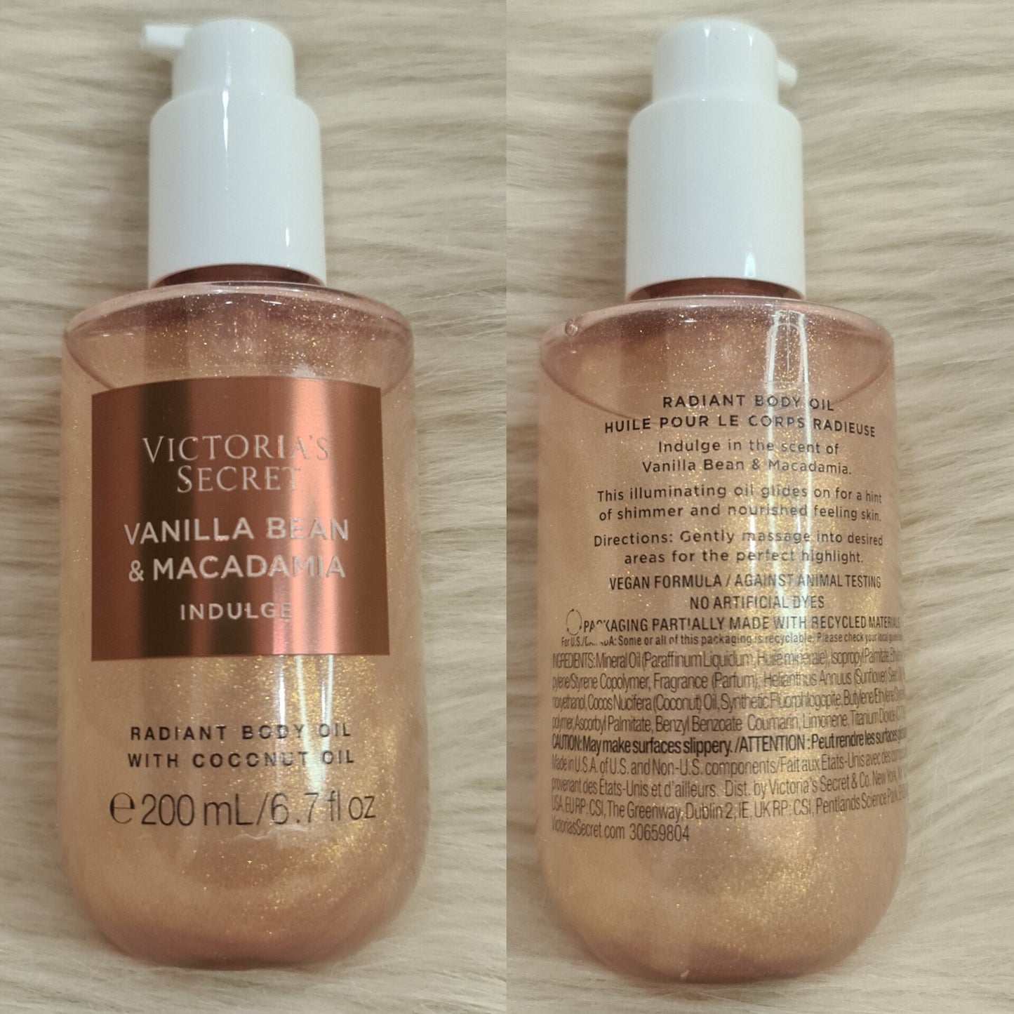 Victoria’s Secret Vanilla Bean & Macadamia Indulge Radiant Body Oil 200ml