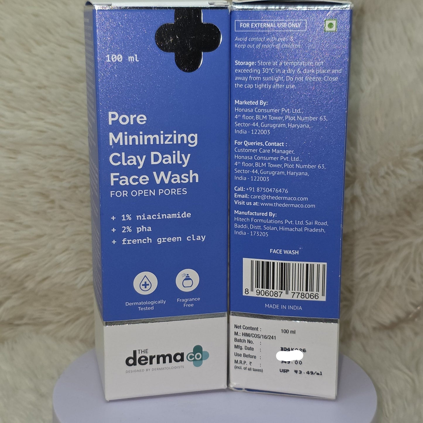 The Derma Co Pore Minimizing Clay Face Wash 100ml
