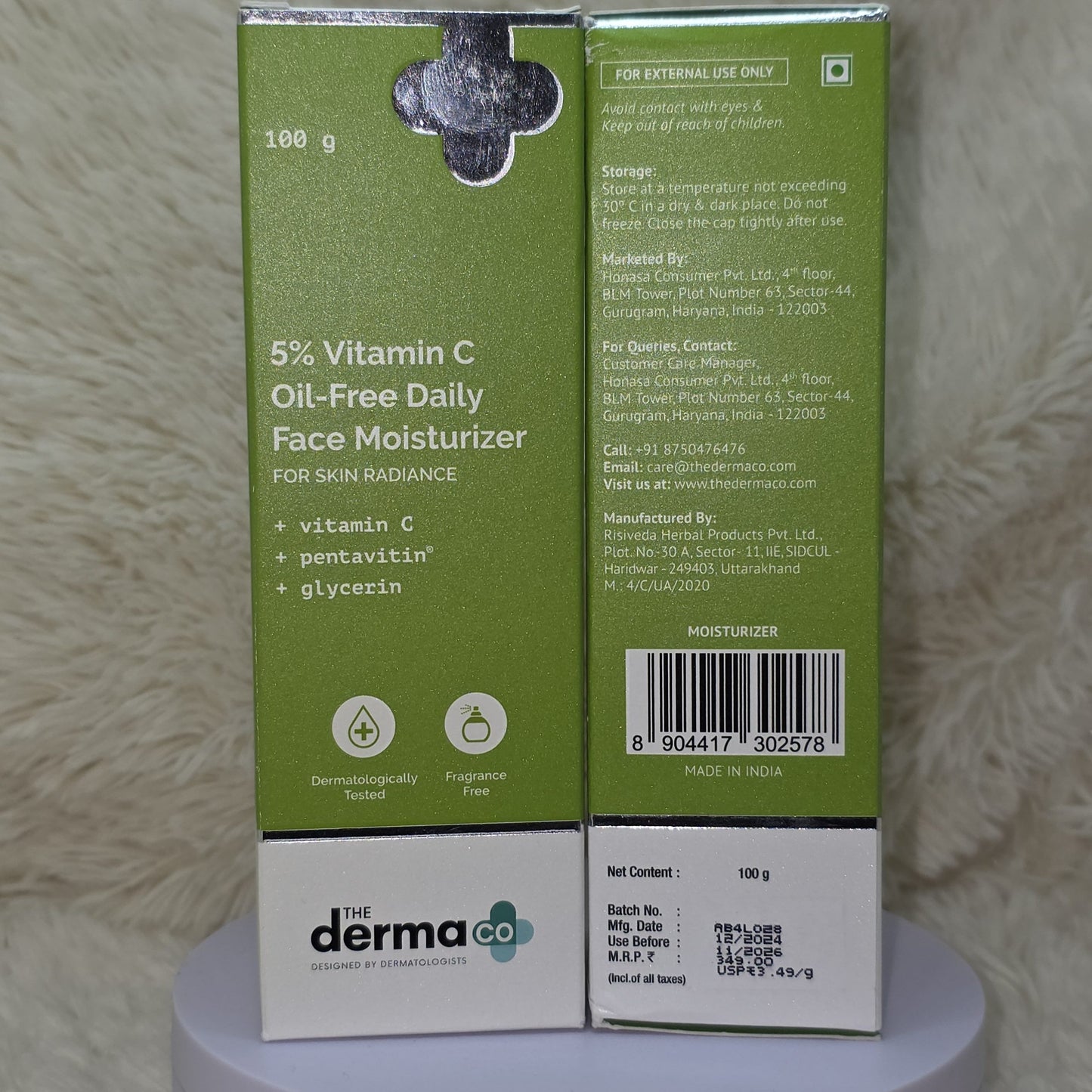 The Derma Co 5% Vitamin C Oil-Free Moisturizer 100g