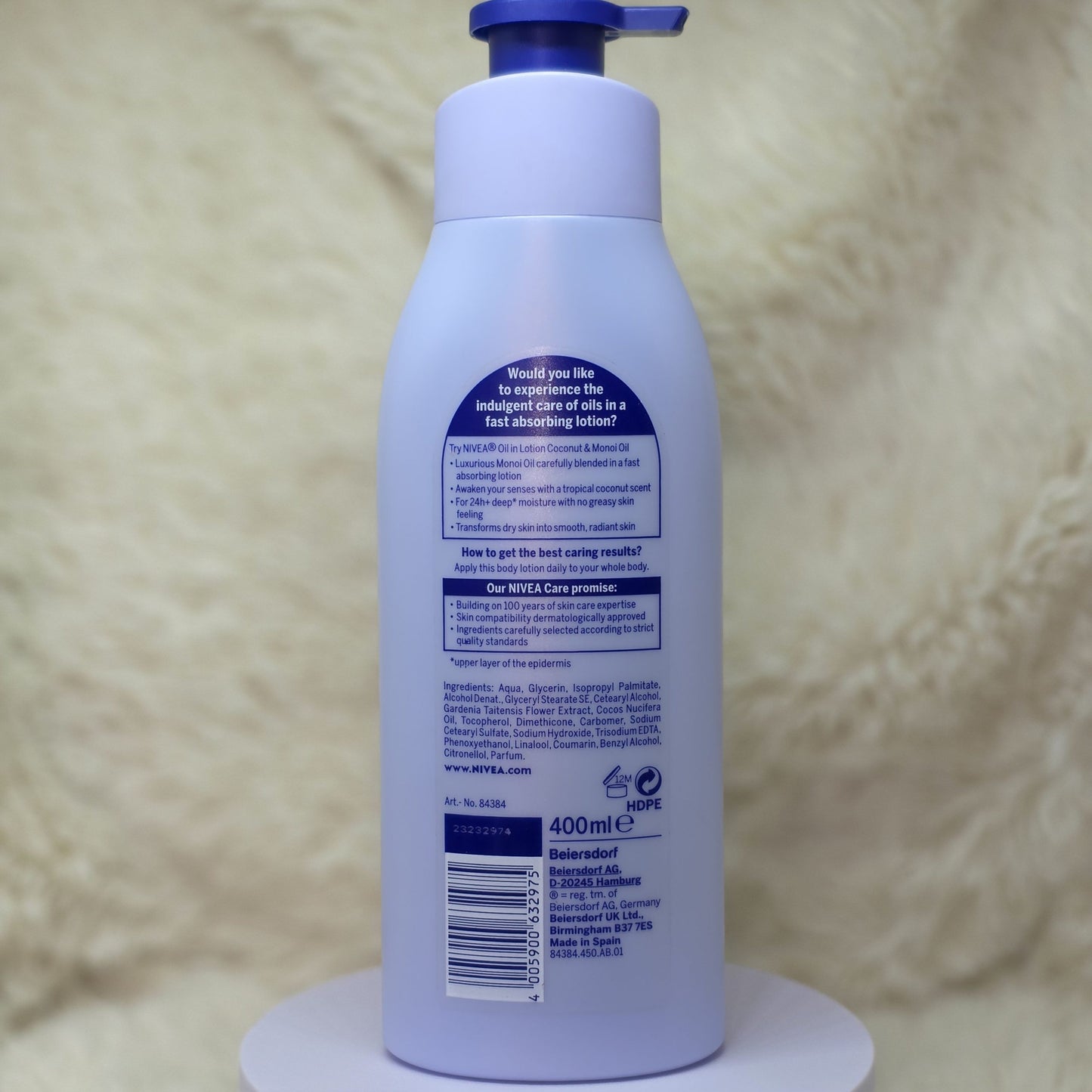 NIVEA Oil Infused Lotion Coconut & Monoi Oil 400ml