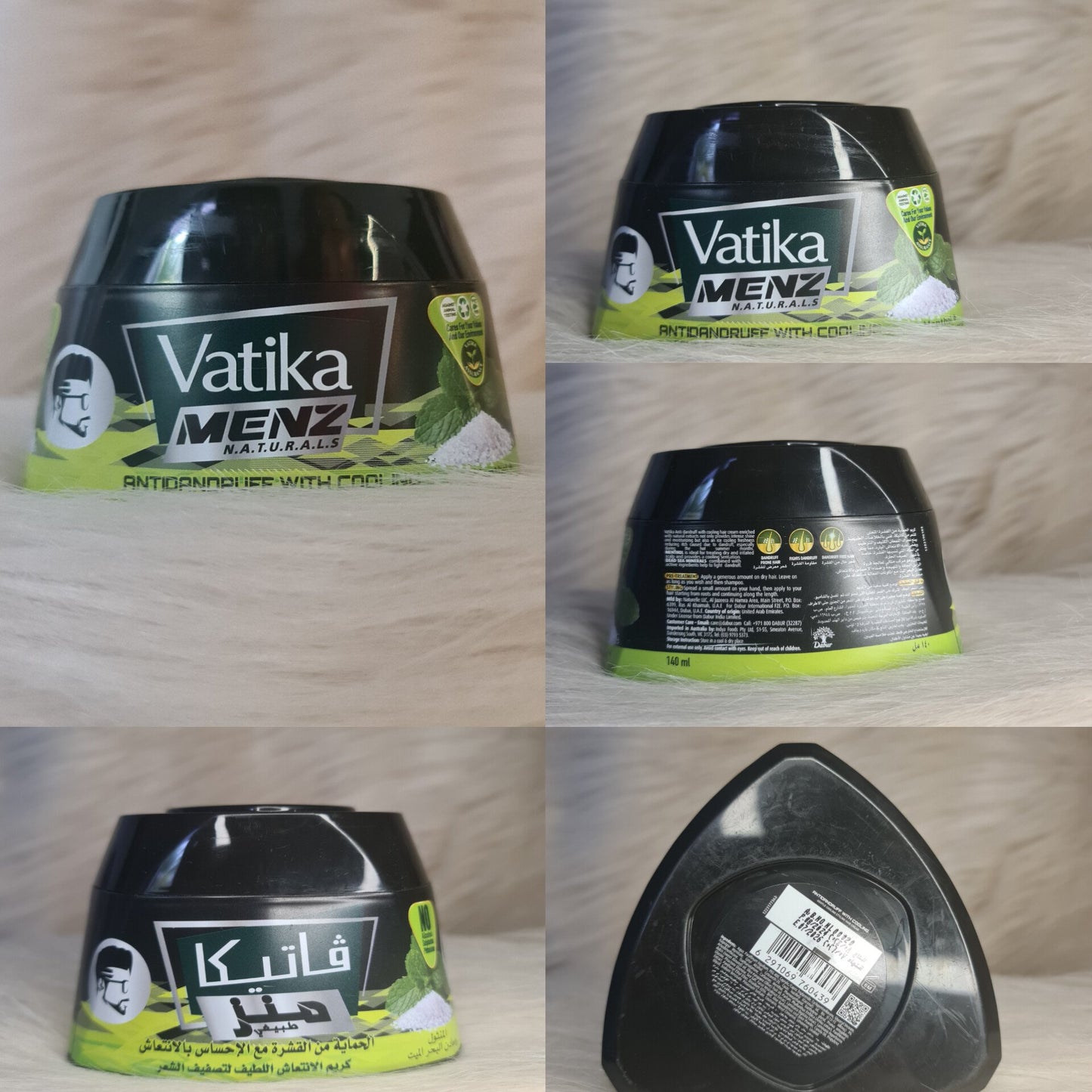 Vatika Menz Anti Dandruff Gentle Cooling & Styling Hair Cream 140ml