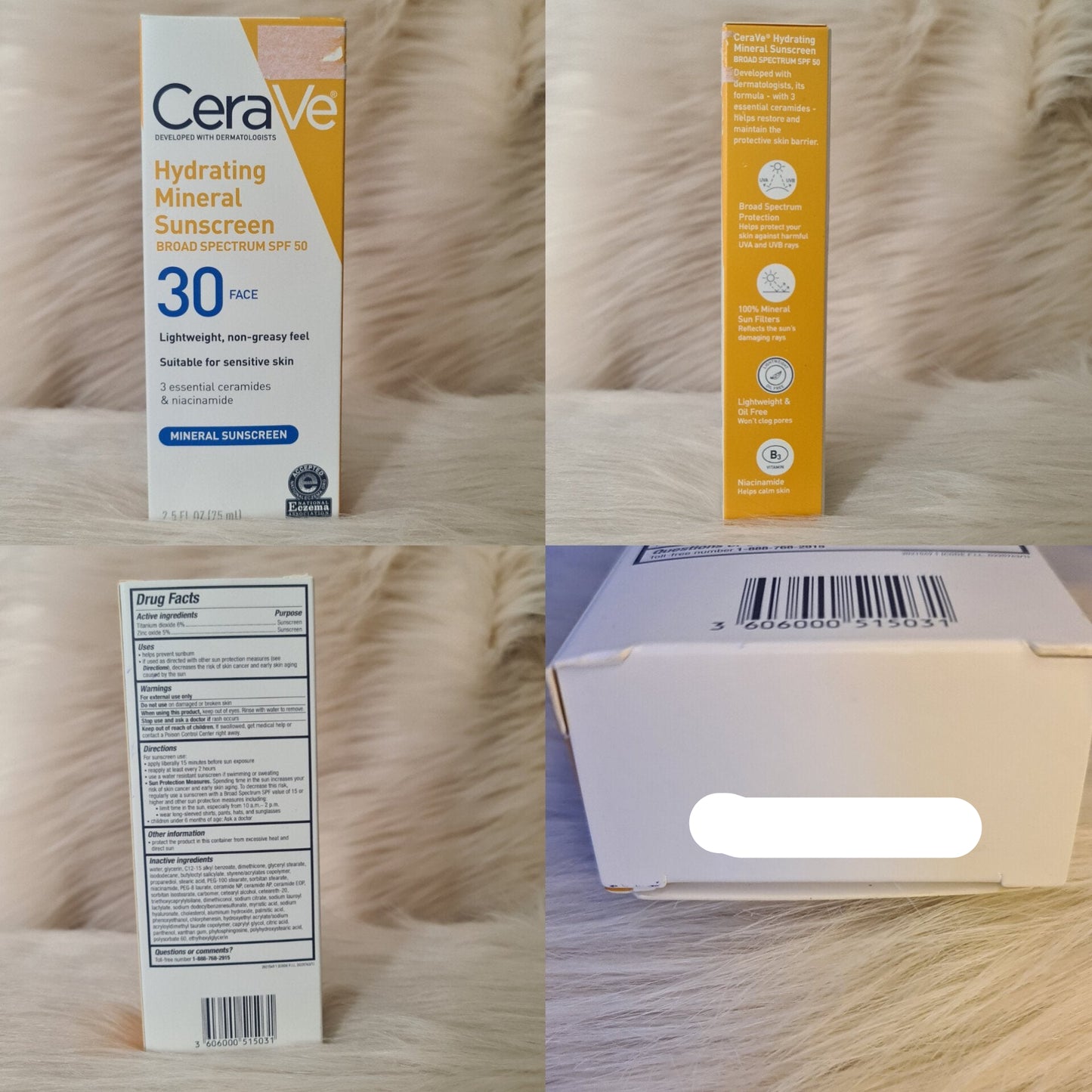 CeraVe Hydrating Mineral Sunscreen SPF 30 Face Lotion 75ml