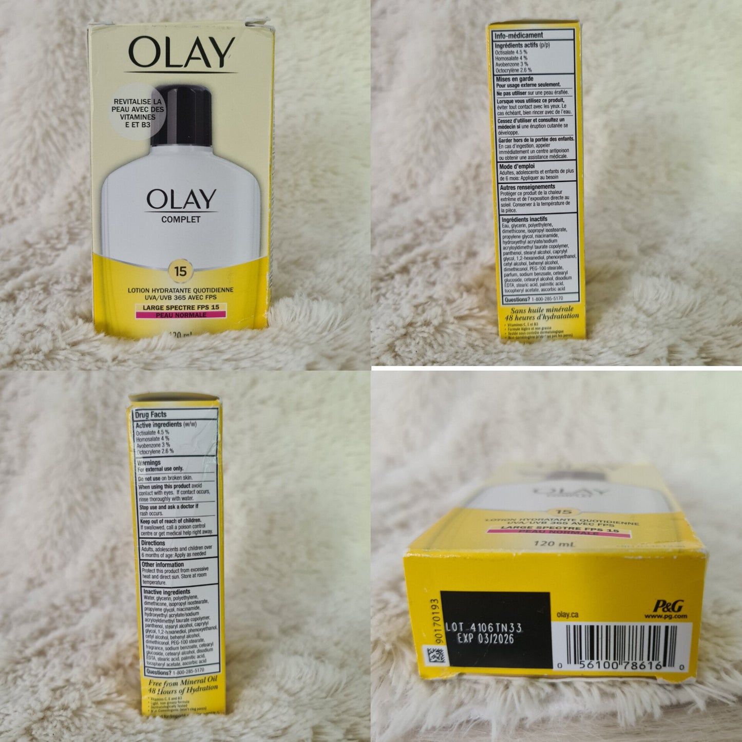 Olay Complete Daily Moisturizer SPF 15 Normal Skin 120ml