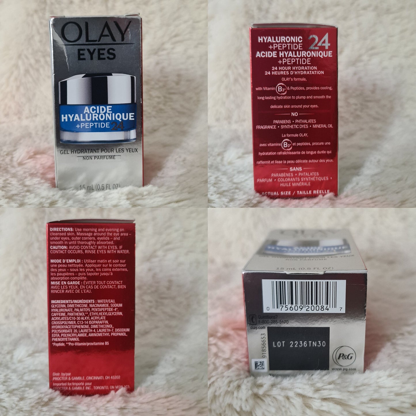 Olay Hyaluronic + Peptide 24 Hydrating Eye Gel 15ml