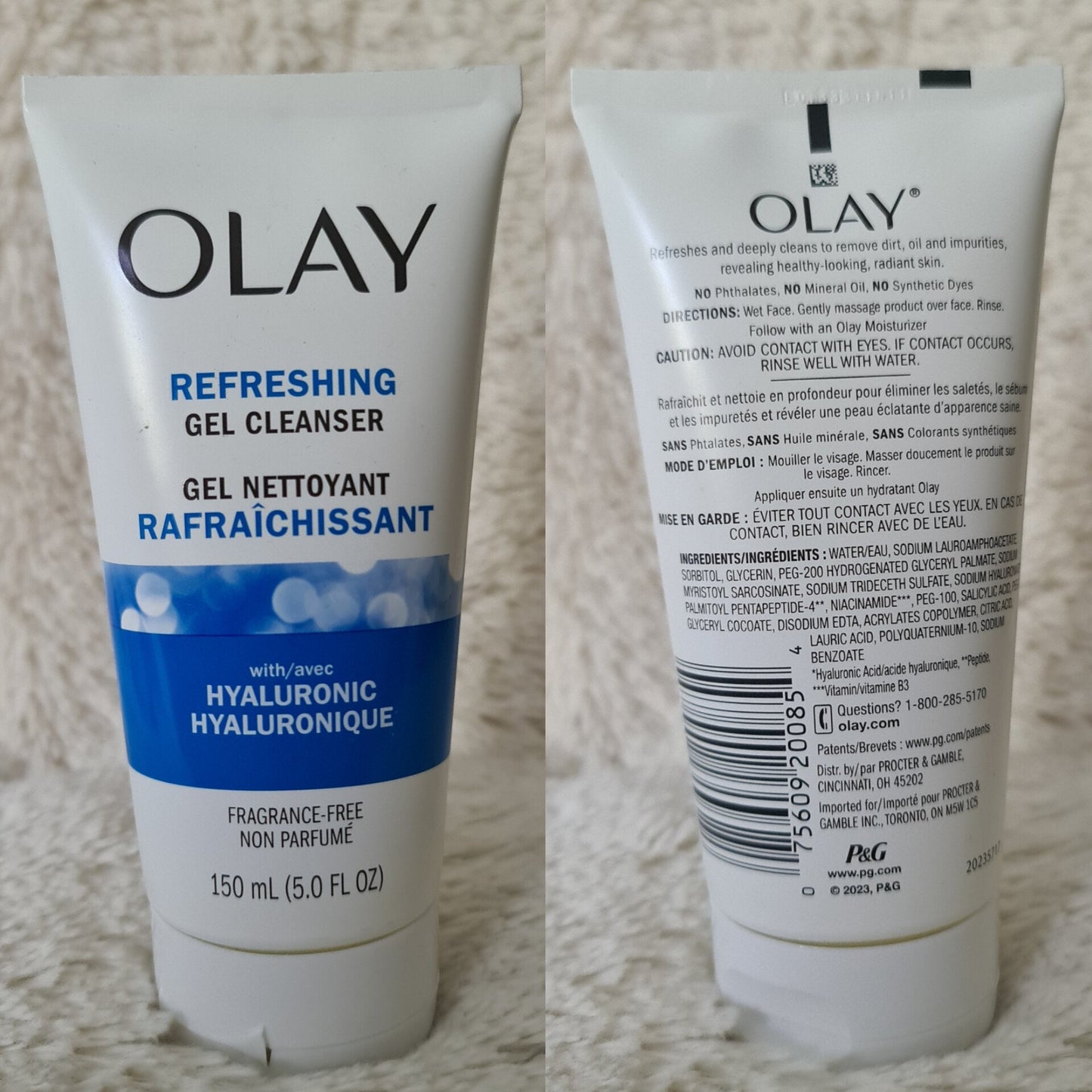 Olay Regenerist Hyaluronic Fragrance-Free Cleanser 150ml