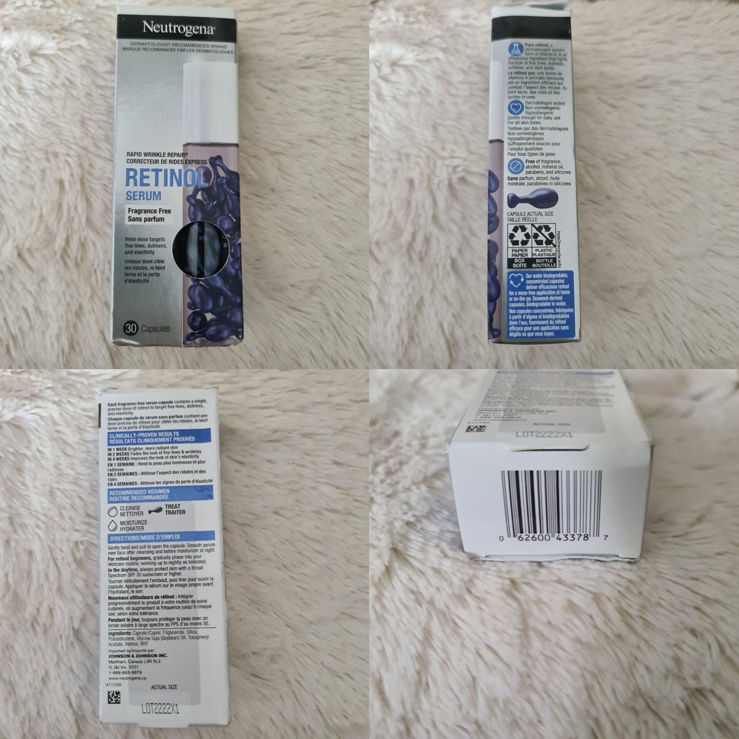 Neutrogena Rapid Wrinkle Repair Retinol Face Serum Capsules