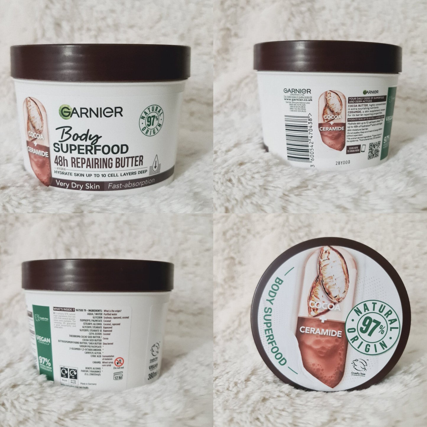 Garnier Body Superfood Cocoa Butter 380ml