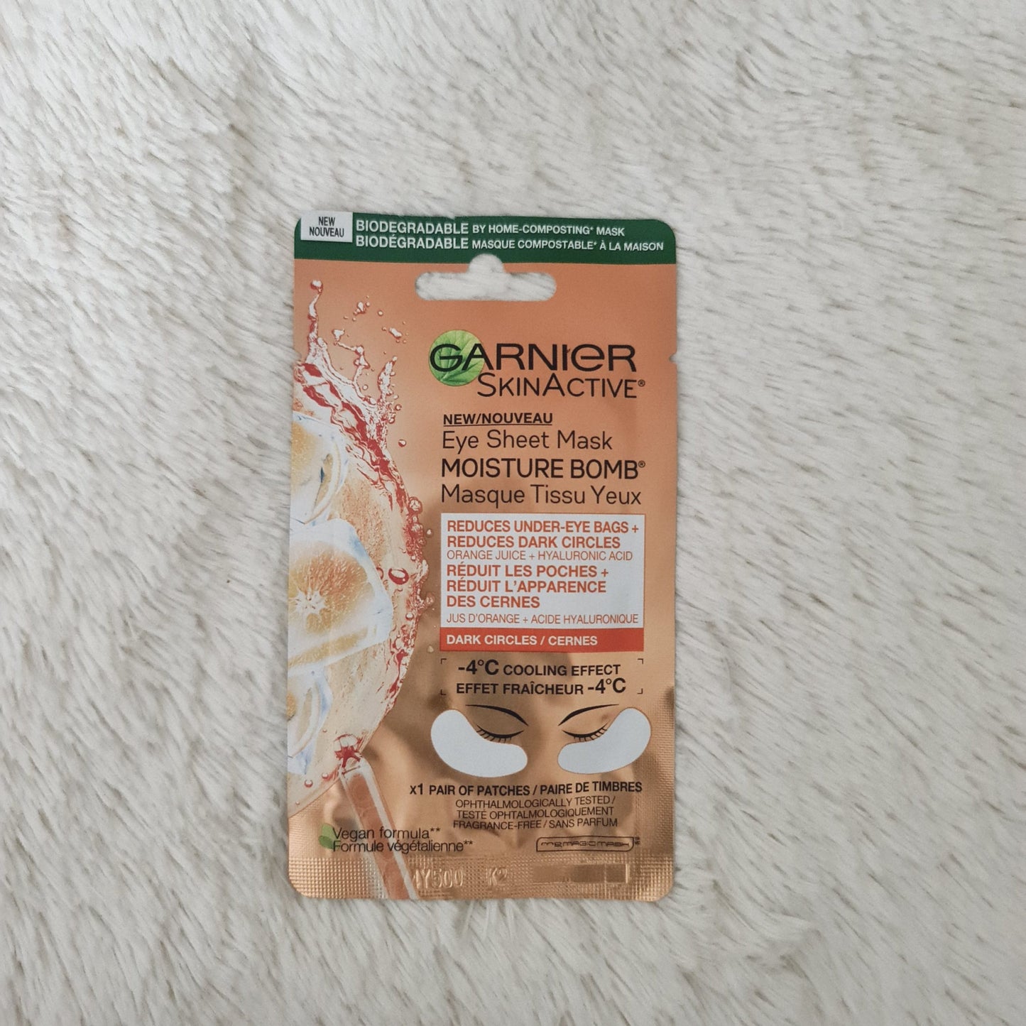 Garnier Moisture Bomb Brightening Eye Sheet Mask