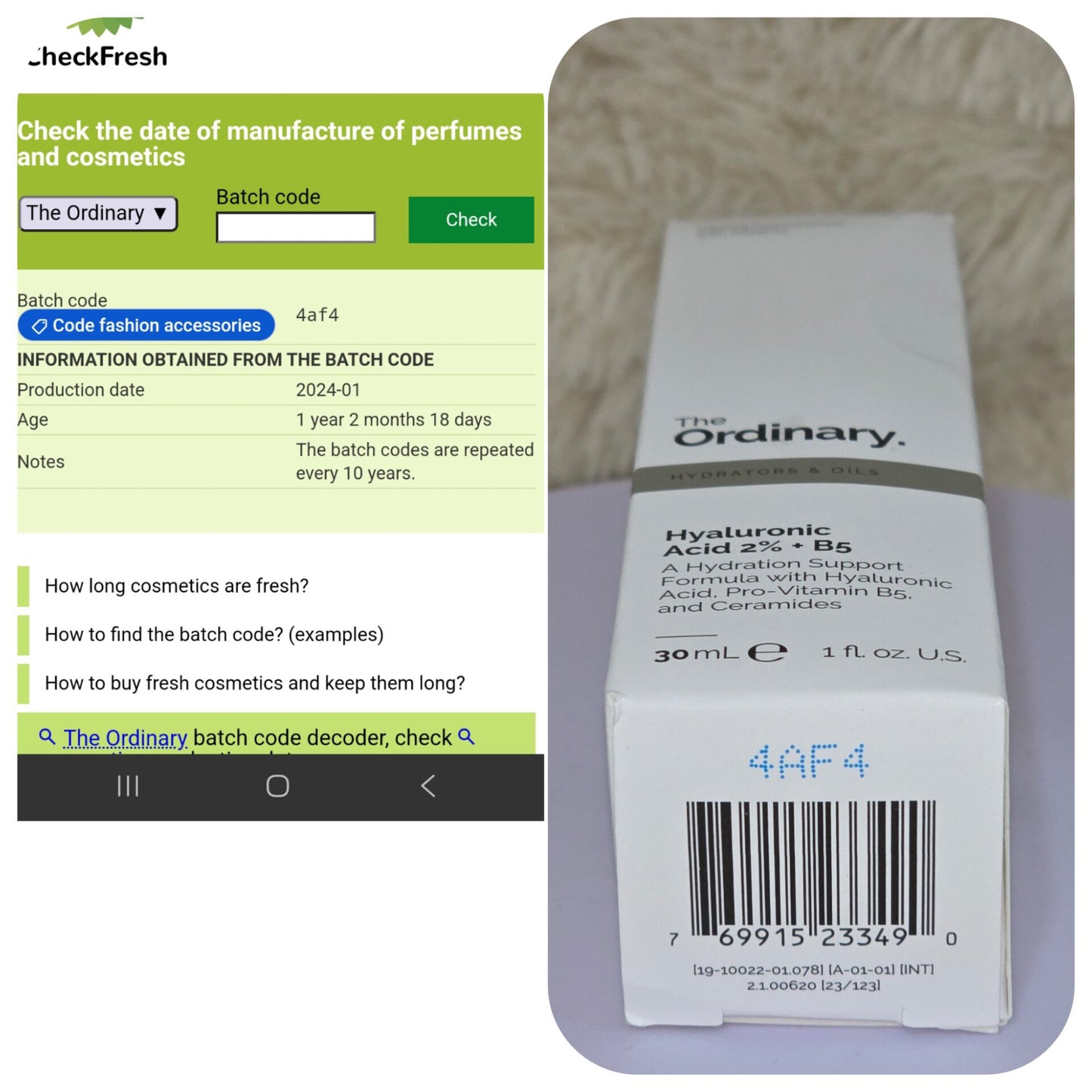The Ordinary Hyaluronic Acid 2% + B5