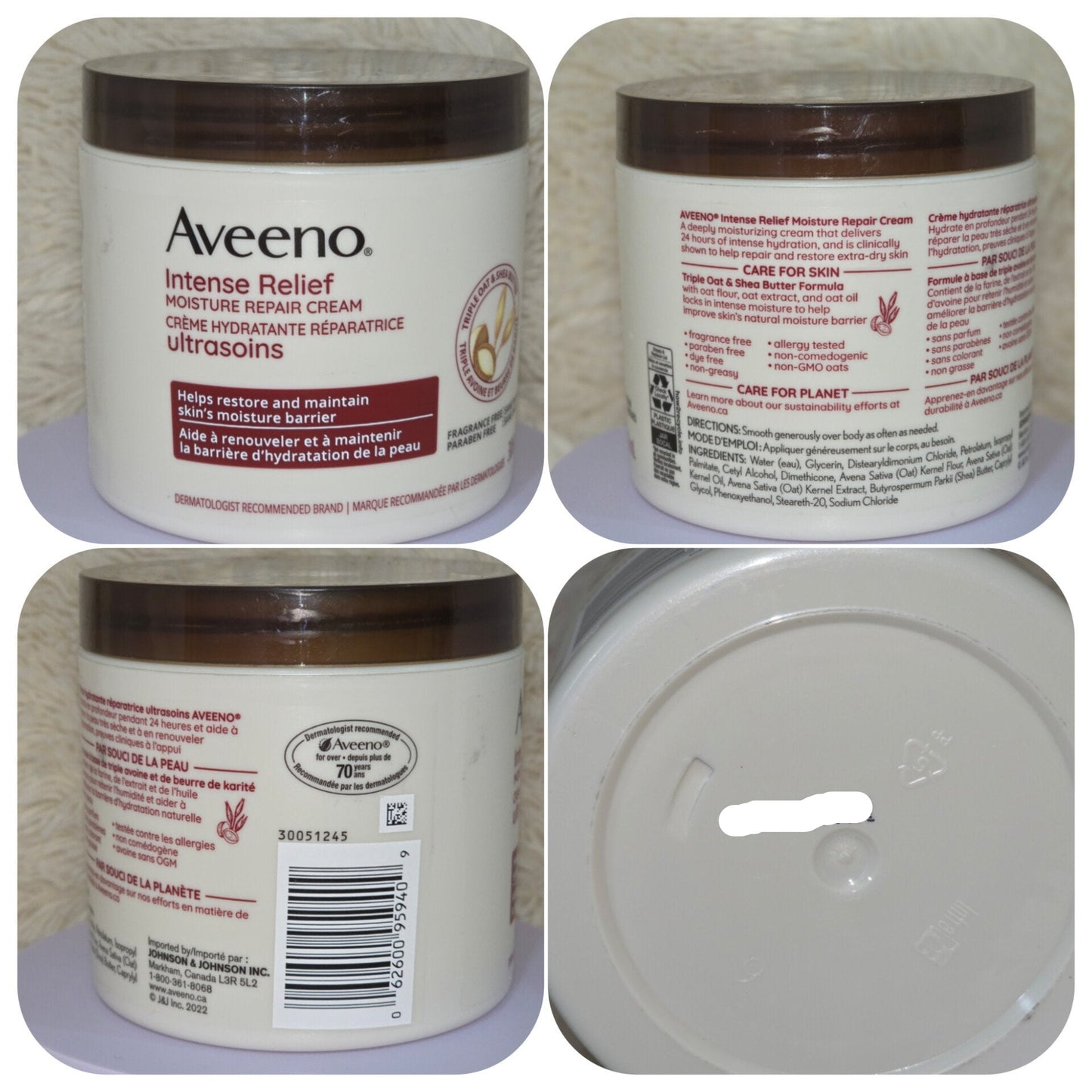 Aveeno Intense Relief Moisture Repair Cream 306ml