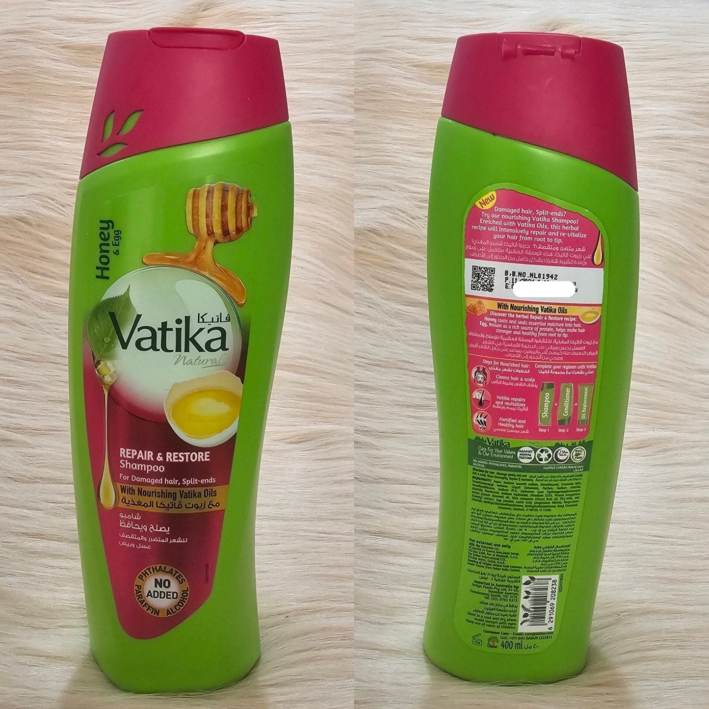 Vatika Honey & Egg Repair & Restore Shampoo – 400ml