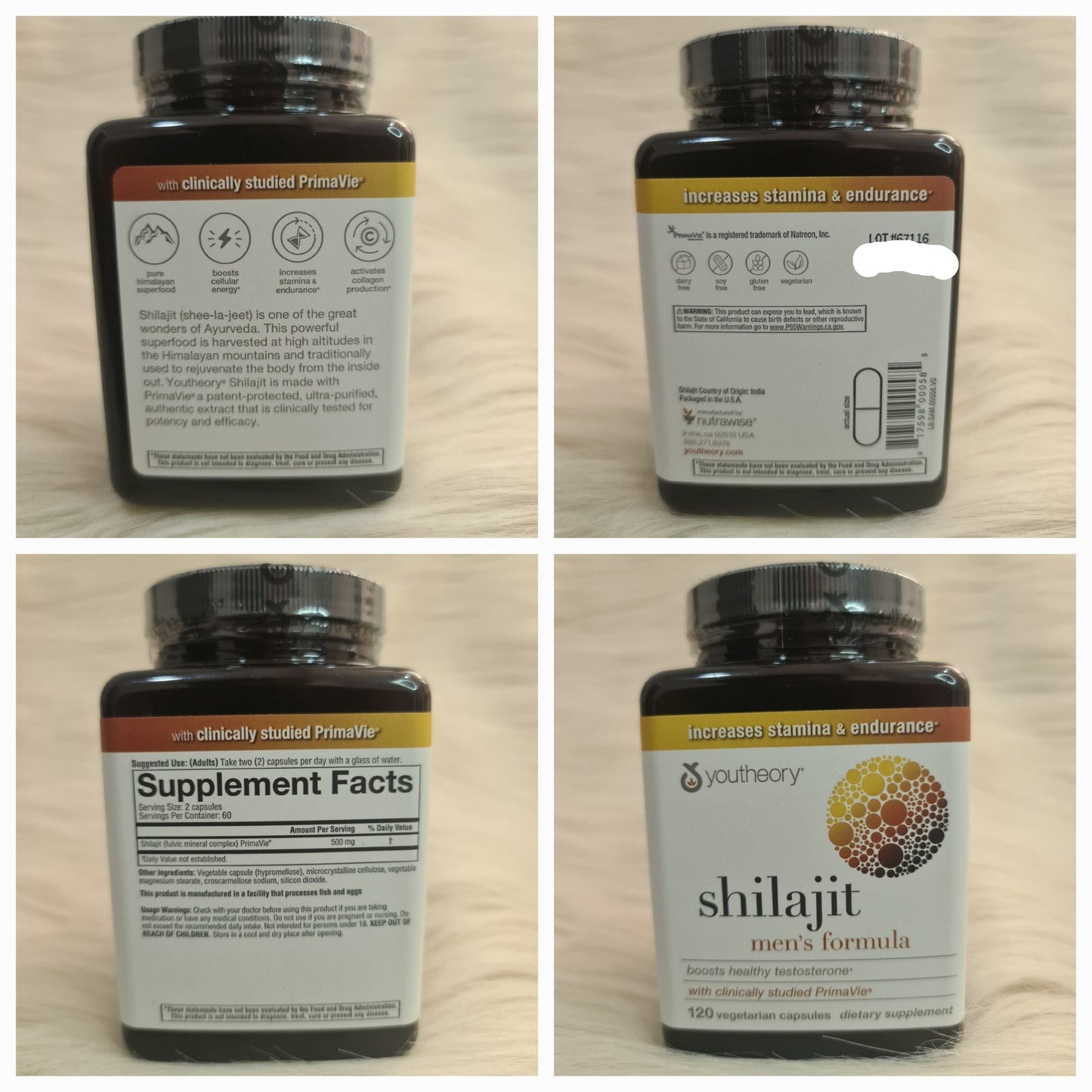 Youtheory Shilajit Men’s Formula 120 Capsules