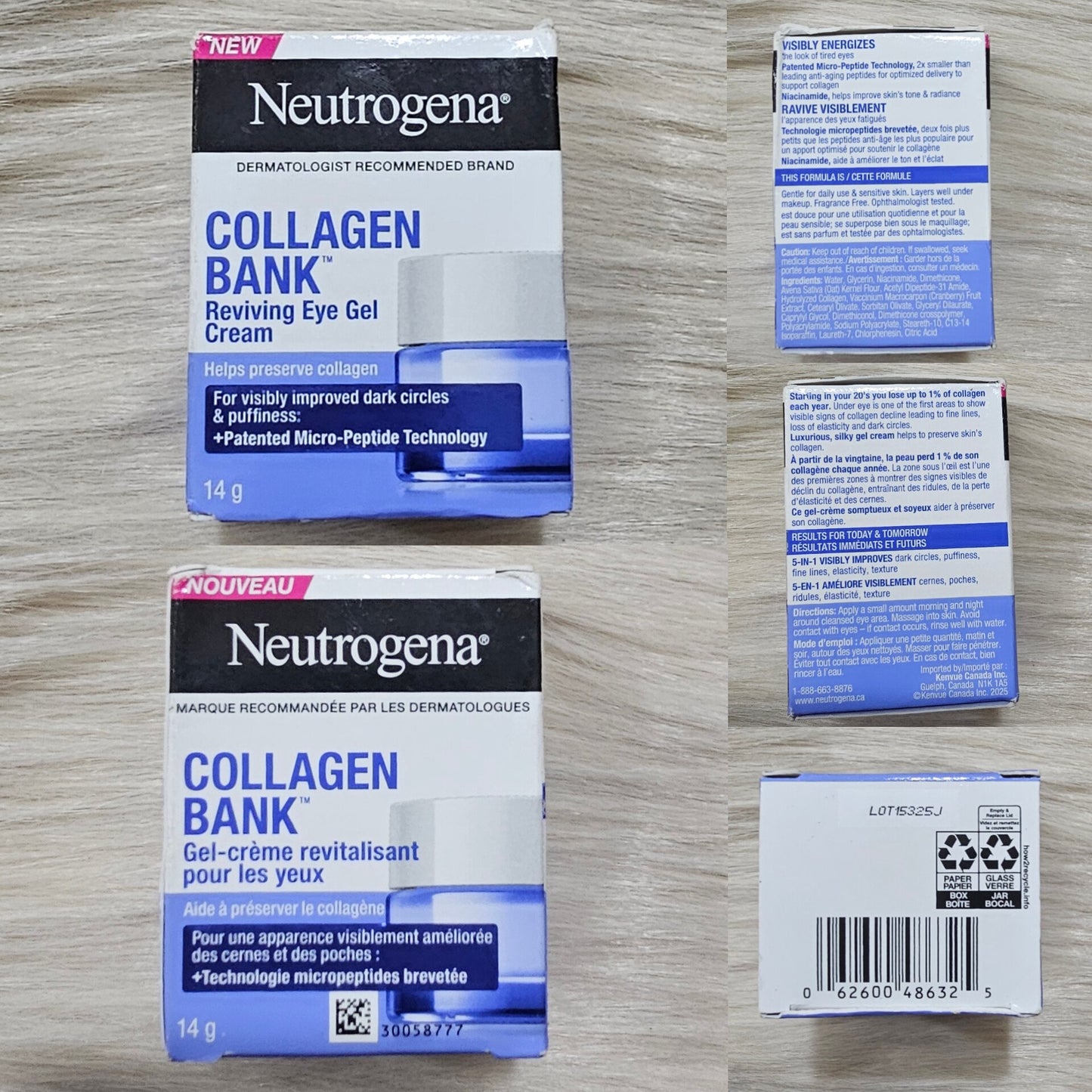 Neutrogena Collagen Bank Reviving Eye Gel Cream 15g