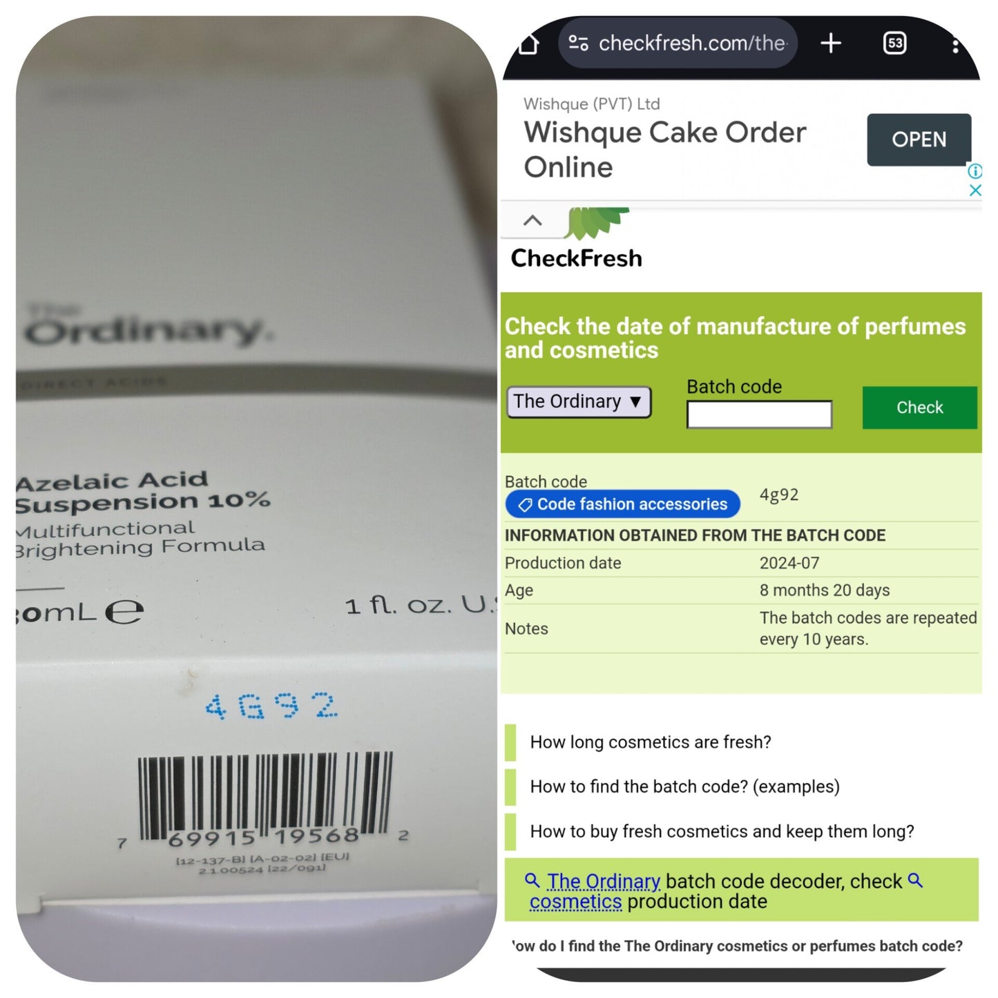 The Ordinary Azelaic Acid 10% Suspension – 30ml