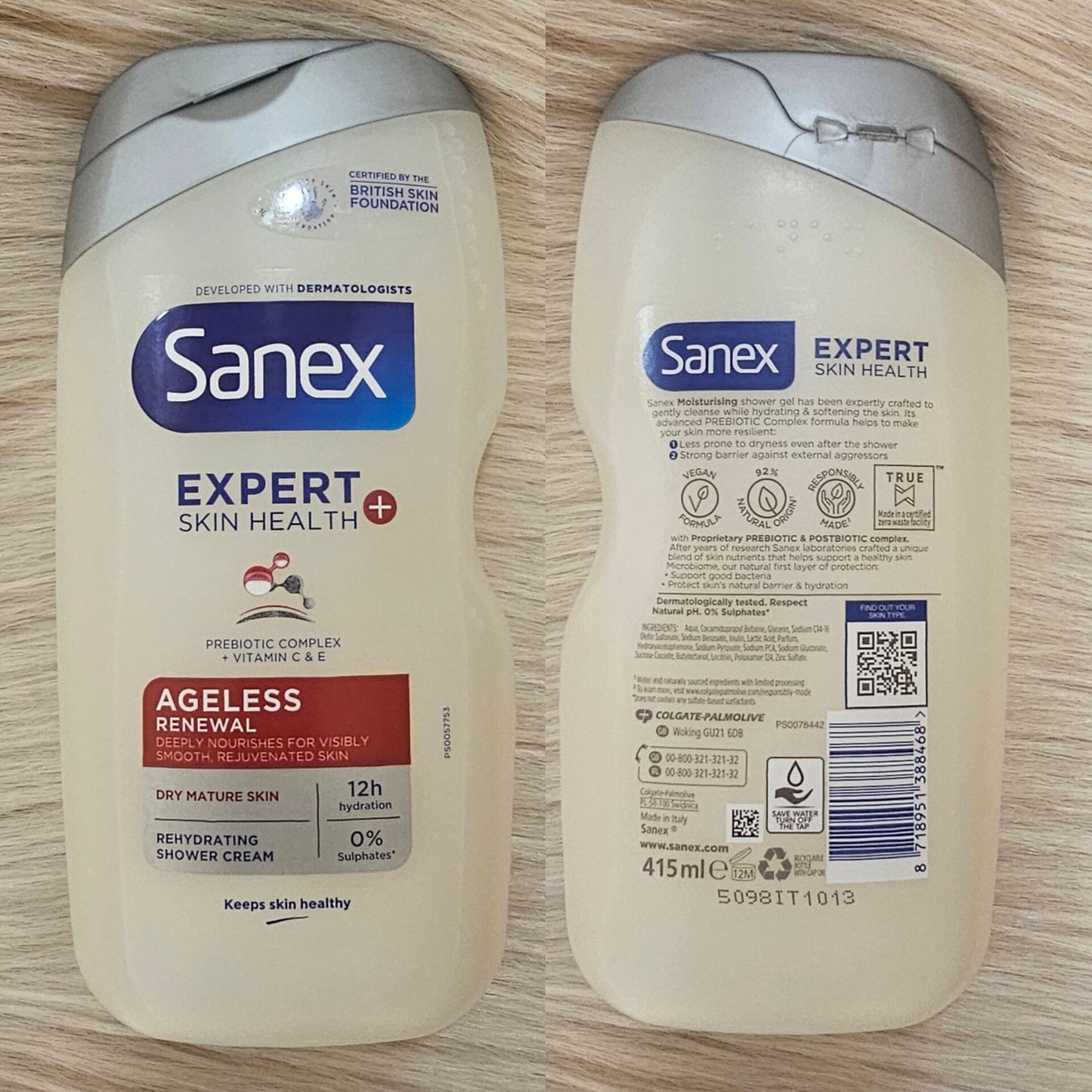Sanex Expert Skin Health Shower Cream 415ml