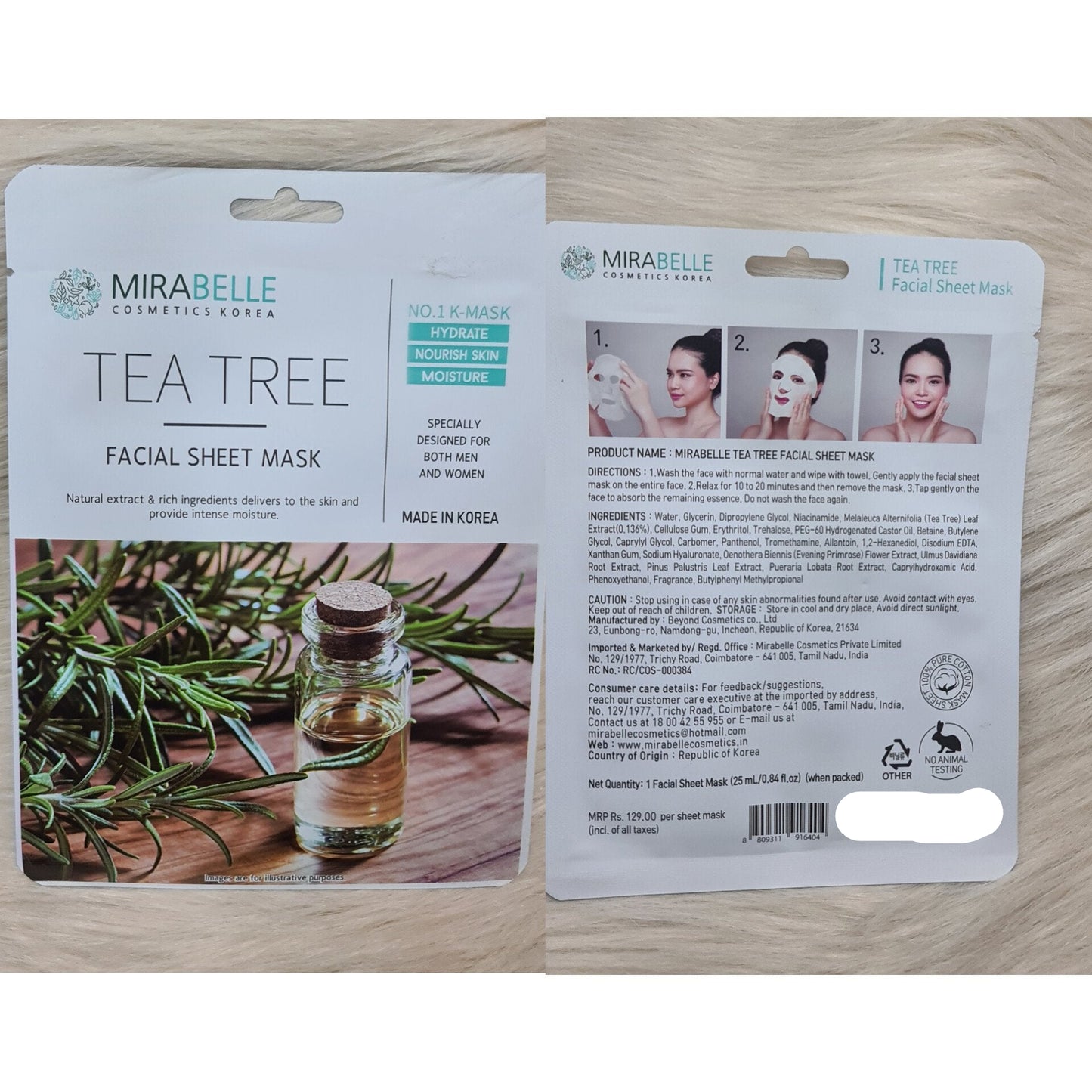 Mirabelle Tea Tree Sheet Mask 25ml (K-Beauty)