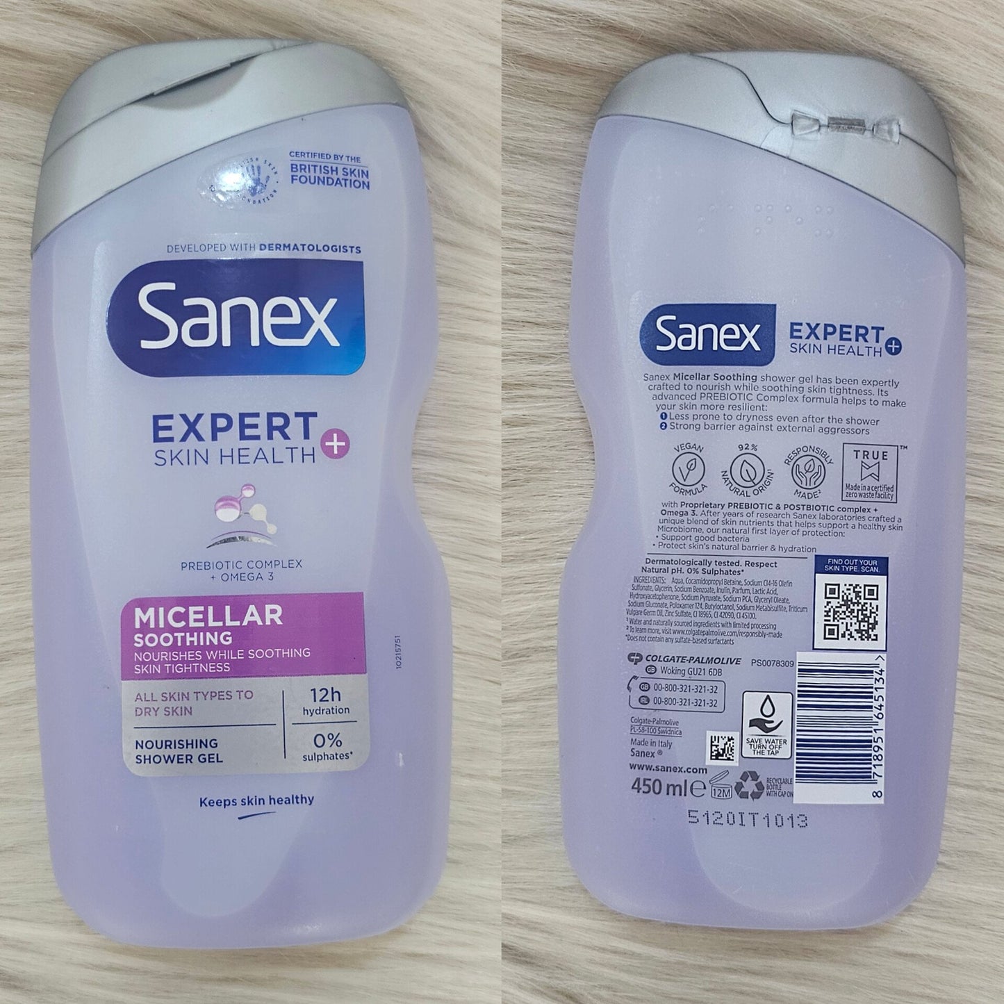 Sanex Micellar Soothing Shower Gel 450ml