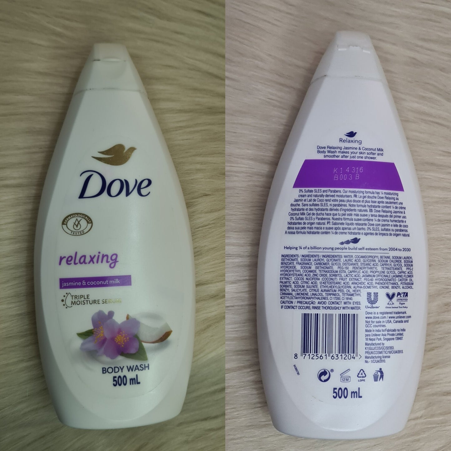 Dove Relaxing Body Wash 500ml