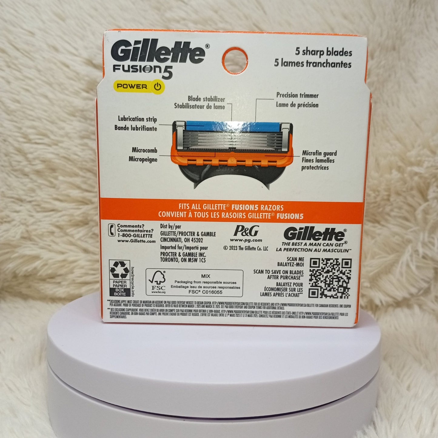 Gillette Fusion5 Razor Refills – 8 Pack
